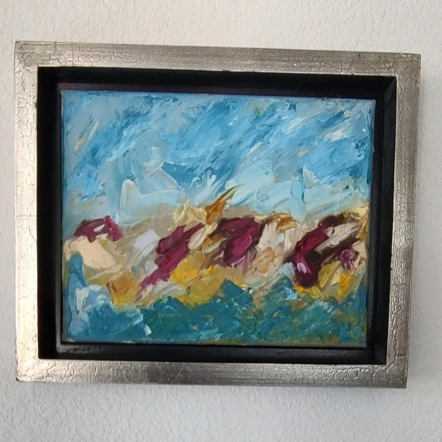 V Magenta Shore-Jenner Seascape 8 x 10 Oil on Canvas
