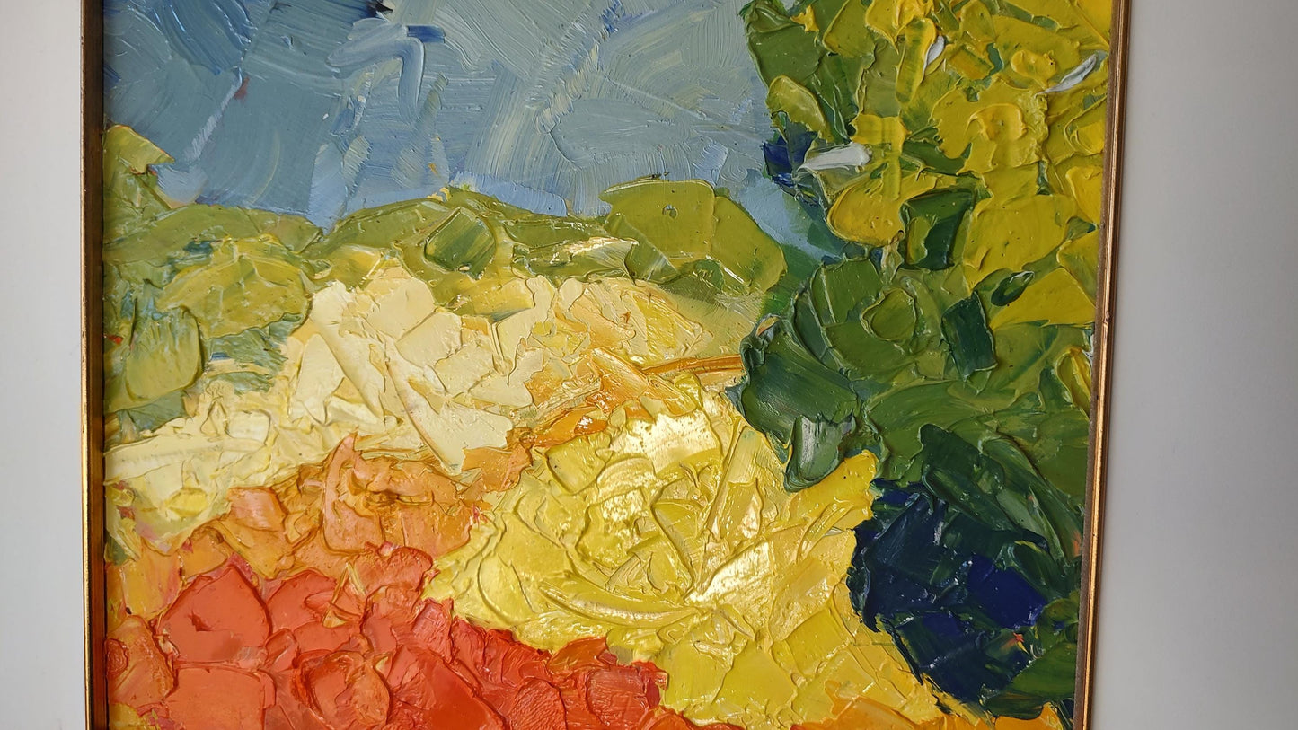 B California Symphony – Poppy Dance and Mustard Song - 19x24 - Oil on Foam Core Board - Gallery Exhibit