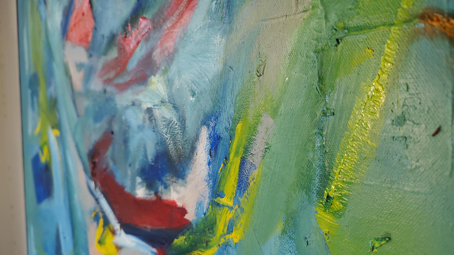 Kaleidoscope Eyes- Oil on Stretched Canvas 48 x 60