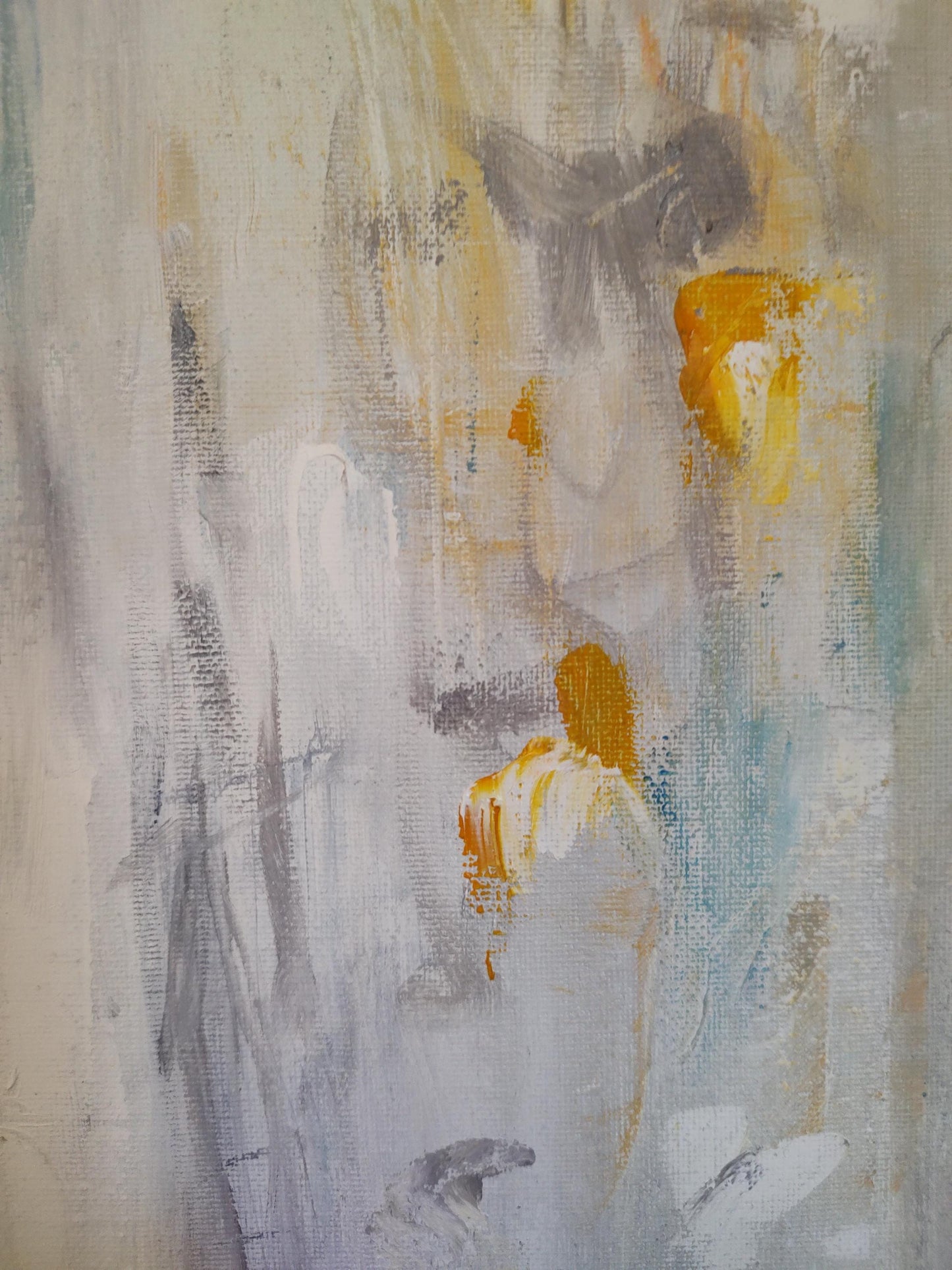 B Misty Morning San Francisco City Scape - 18x24 - Oil on Canvas - Gallery Exhibit