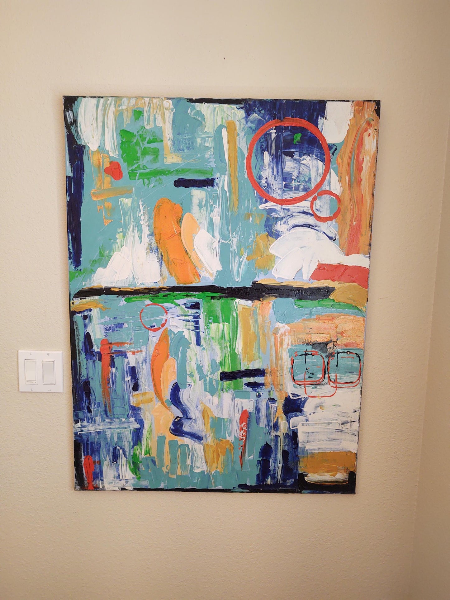 V Circus Daze 24 x 36 Acrylic on canvas