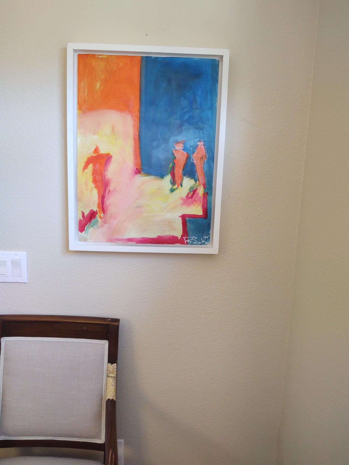 VH Beach Day- I 18 x 30 Oil on Paper Mounted Canvas