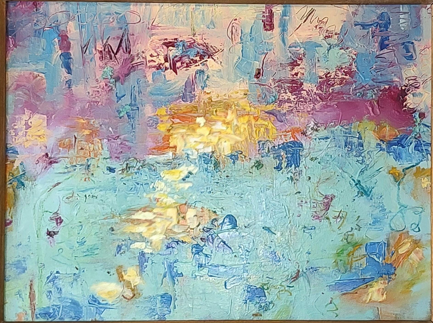 B Tiburon Twilight - 18x30 - Mixed Media on Canvas - Gallery Exhibit
