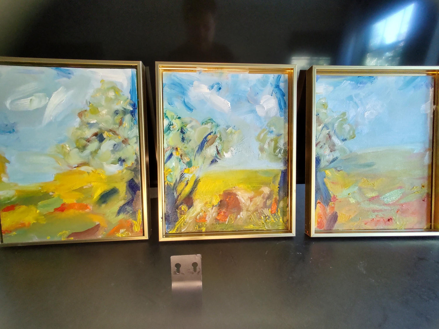 B Late Harvest 4-Panel  Quadriptych - Oil on Canvas - Gallery Exhibit