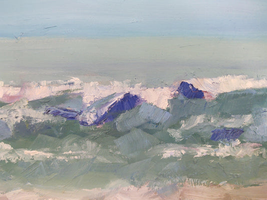 G Dancing Waves-Carmel By The Sea 10 x 20 Oil On Canvas