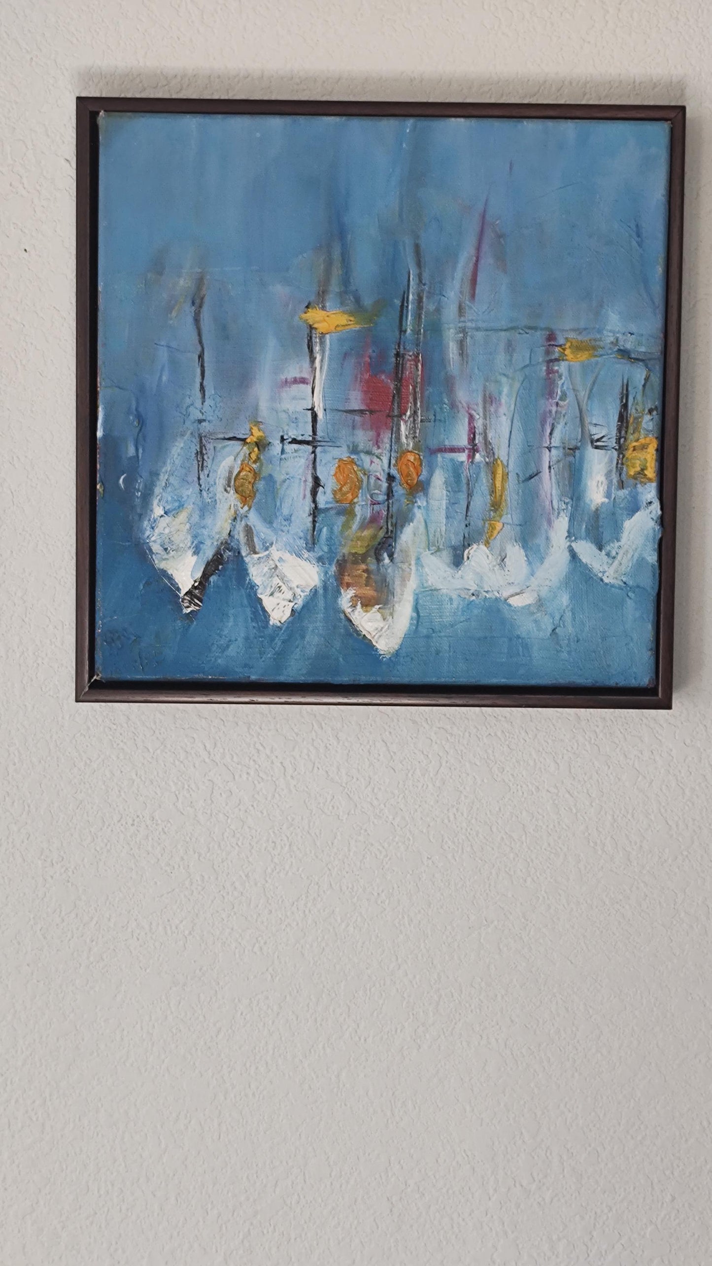 G Sausalito Raft Up 12 x 12 x 1.5 Acrylic on Canvas