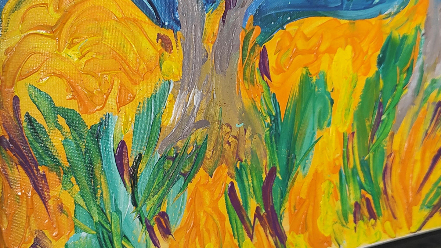 V Old Olive in Aix en Provence- 16 x 20 Heavy Body Acrylic on Canvas