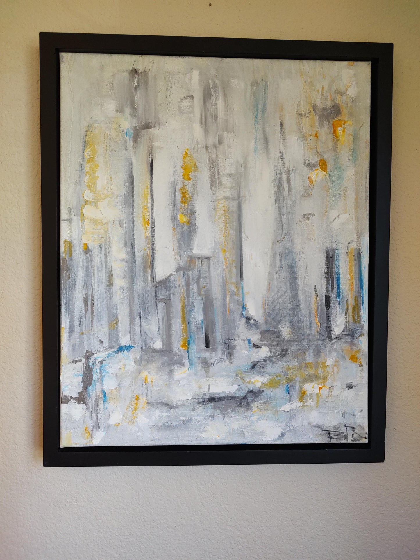B Misty Morning San Francisco City Scape - 18x24 - Oil on Canvas - Gallery Exhibit
