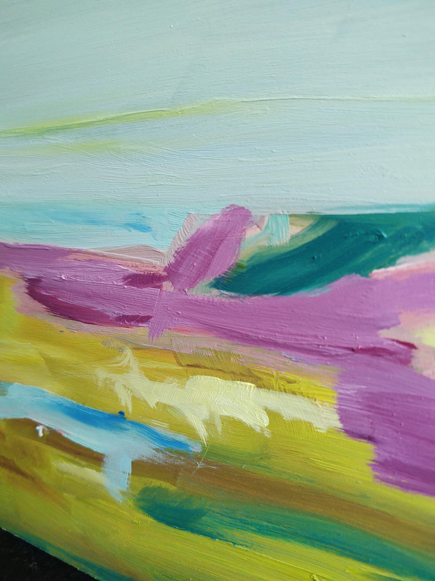 SOLD Carneros Crush 24 x 24 Oil on Birch Wood Board