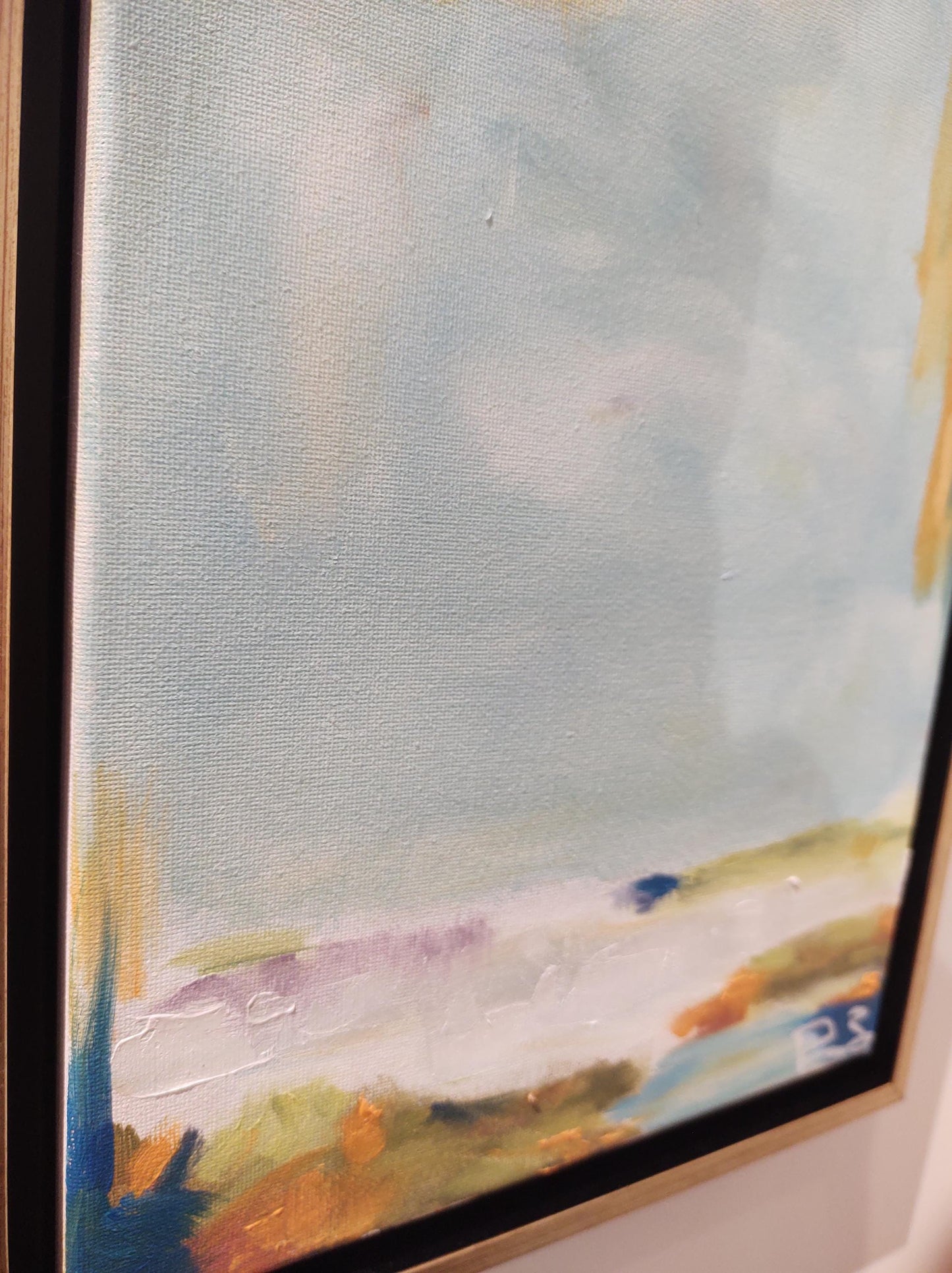 B Winter Sky Refraction - 9x12 - Oil on Canvas - Gallery Exhibit