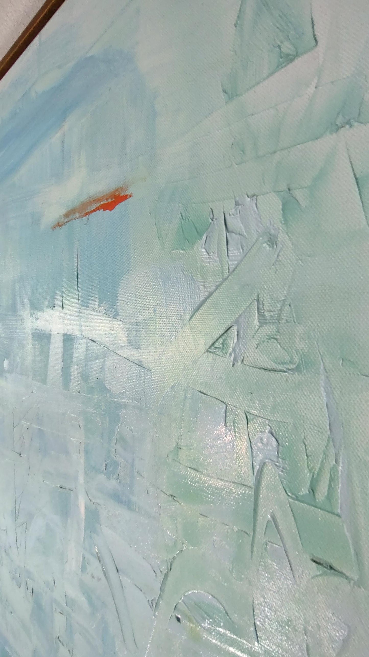 B ON HOLD Azure Alchemy - Finding the Light - 48x60 - Mixed Media-Canvas - Gallery Exhibit