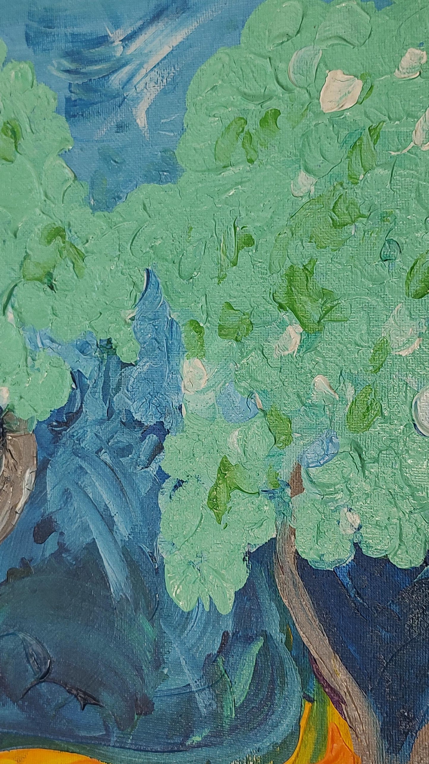 V Old Olive in Aix en Provence- 16 x 20 Heavy Body Acrylic on Canvas