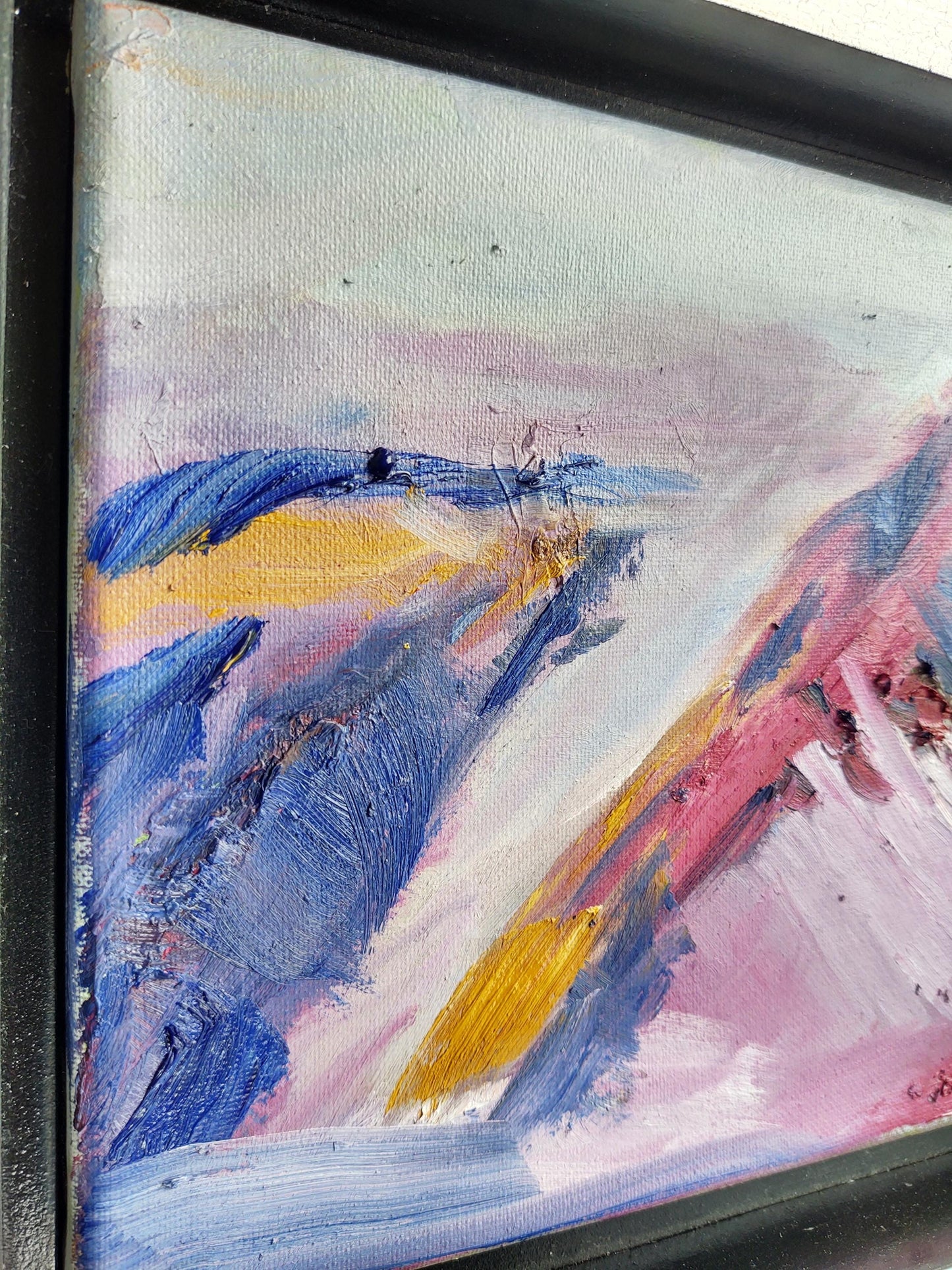 V Sierra Majenta Mountain 8 x 10 Oil on Canvas