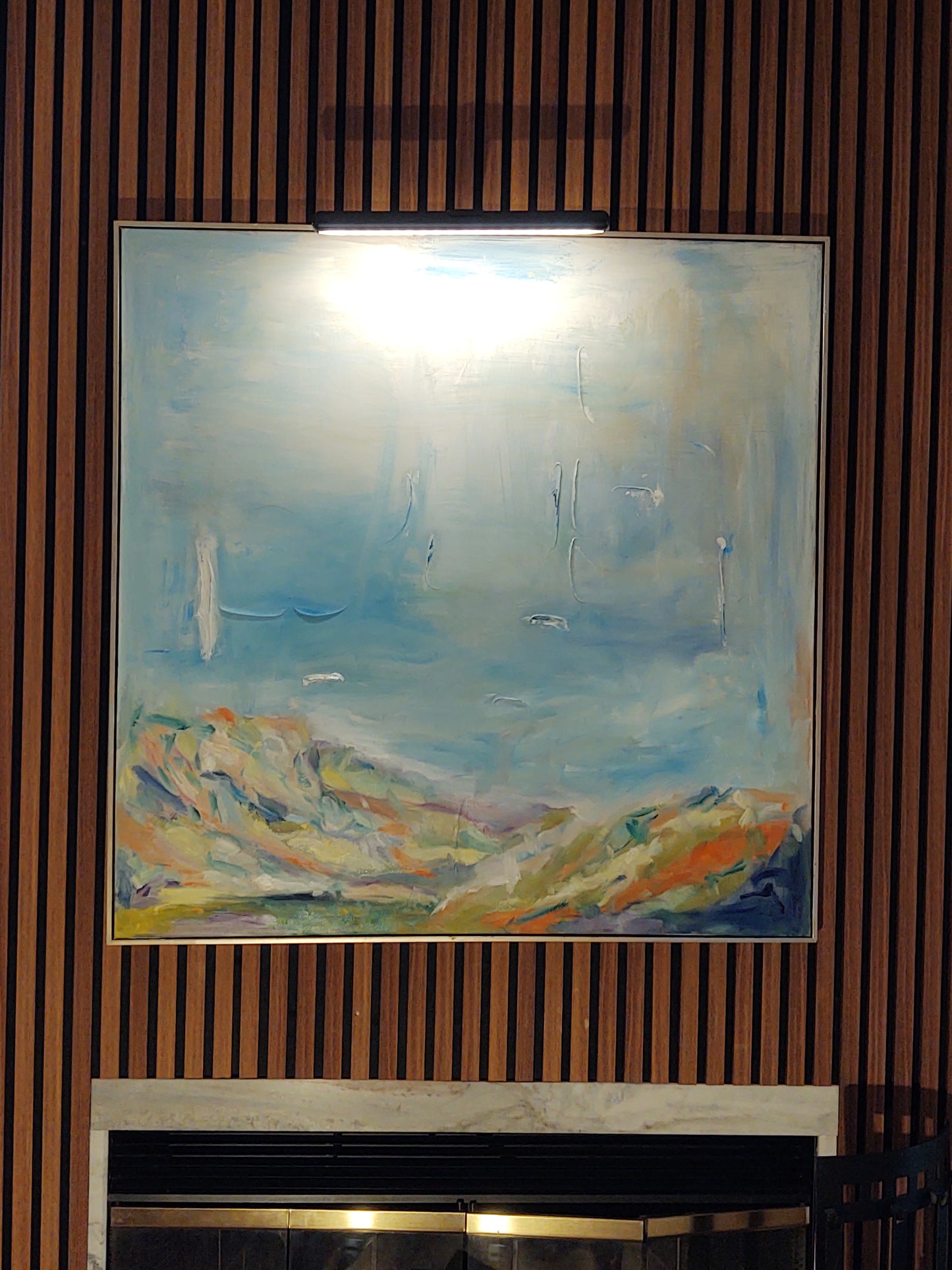 B Breaking Dawn: Valley of the Moon 40 x 40 Oil on Vinyl Canvas
