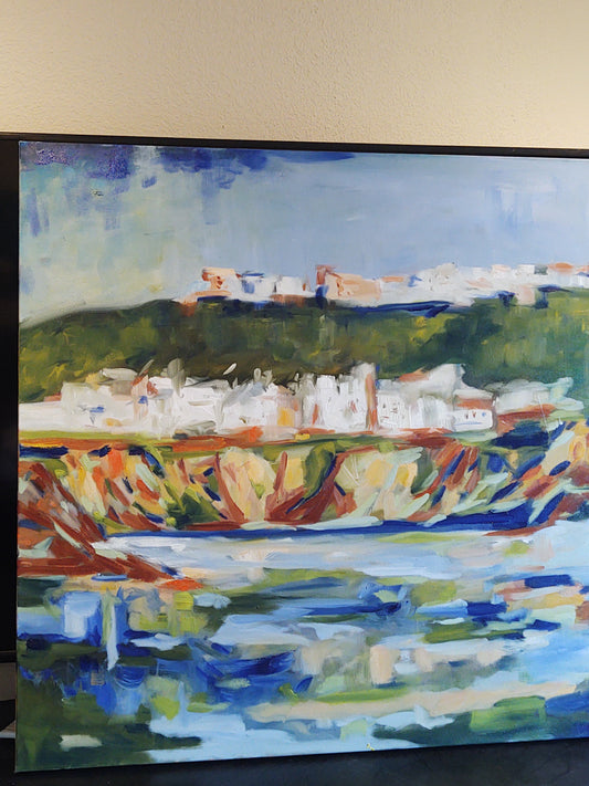 PA- DILLON BEACH-OCEANA FROM THE SEA 36 x 36 Oil on Canvas GALLERY EXHIBIT