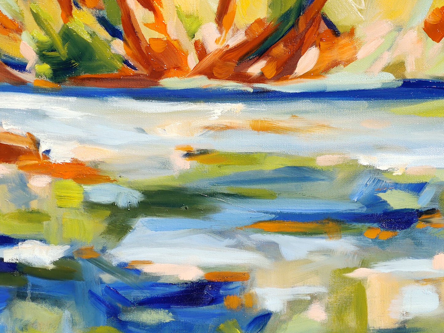 PA- DILLON BEACH-OCEANA FROM THE SEA 36 x 36 Oil on Canvas GALLERY EXHIBIT