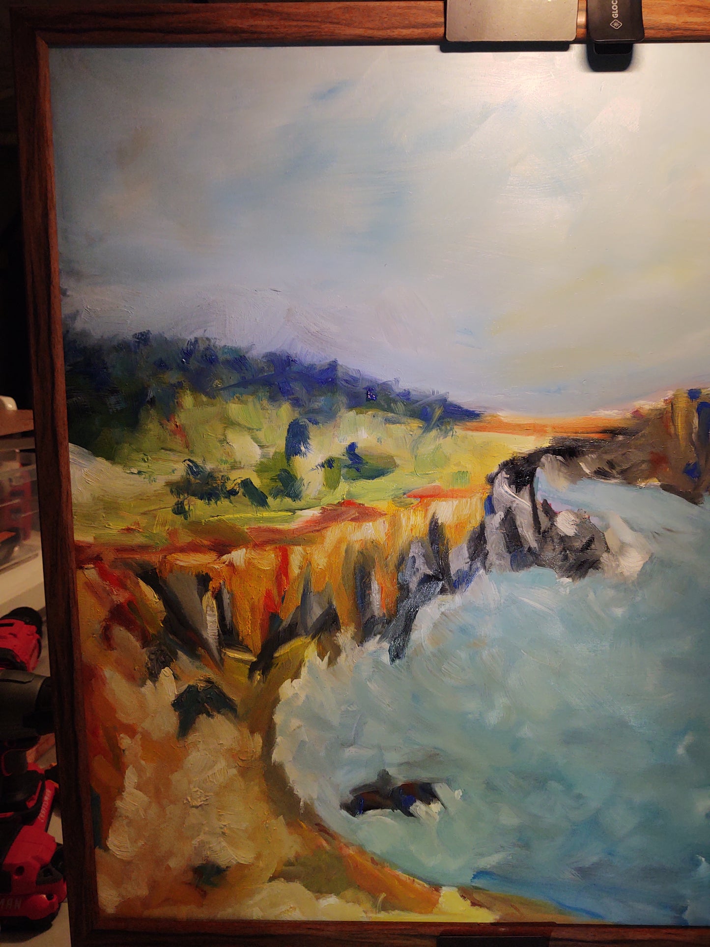 V SEA RANCH CLIFFS 24 x 24 OIl on Board