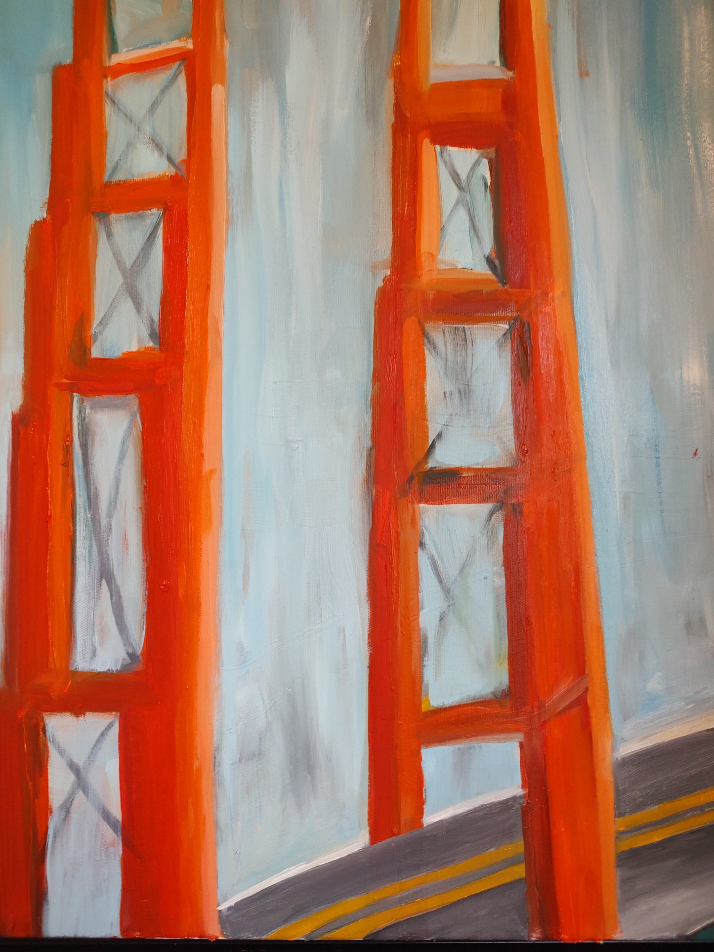THE BENT GATE 24 x 24 Oil on Canvas