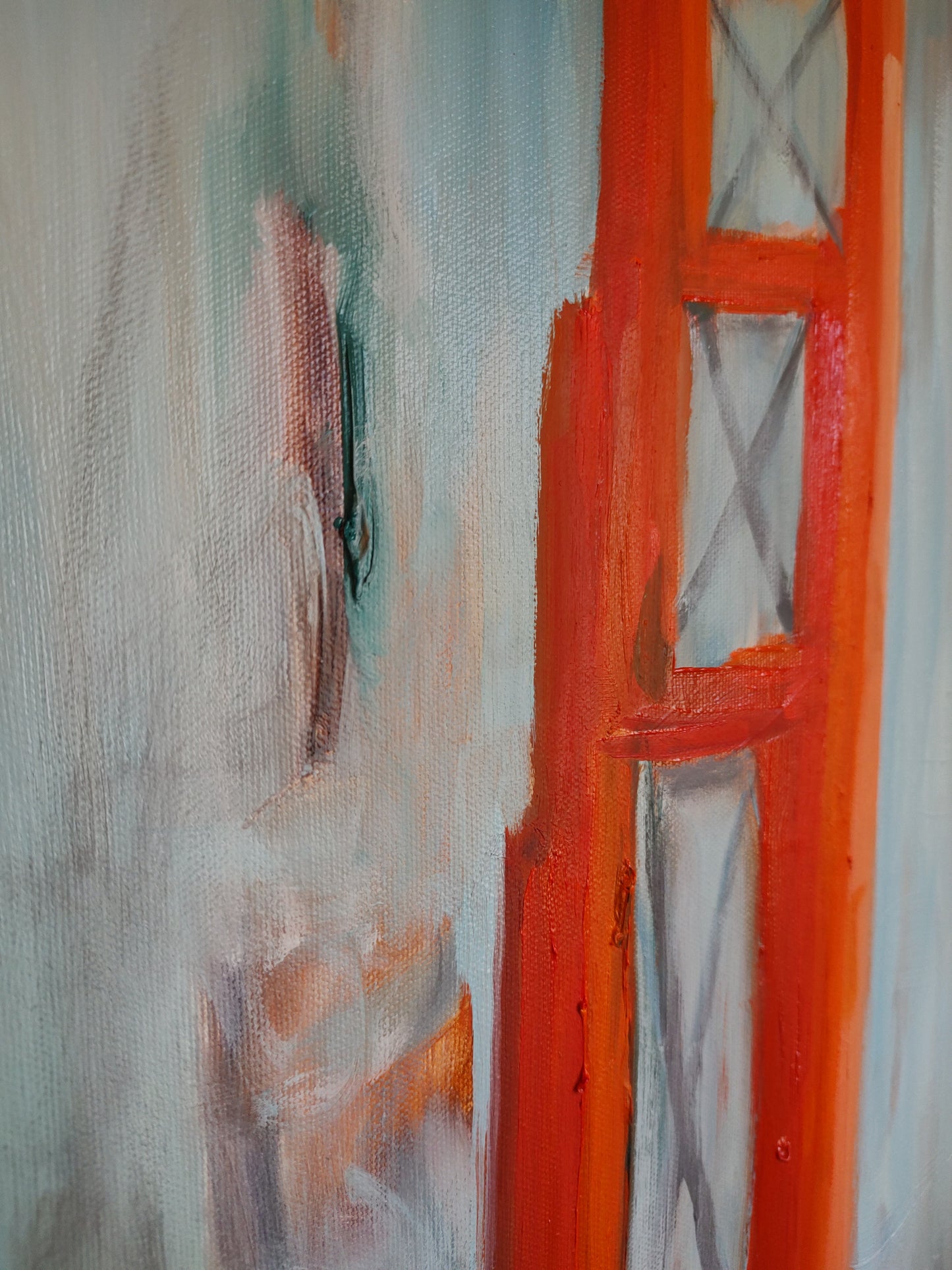 THE BENT GATE 24 x 24 Oil on Canvas