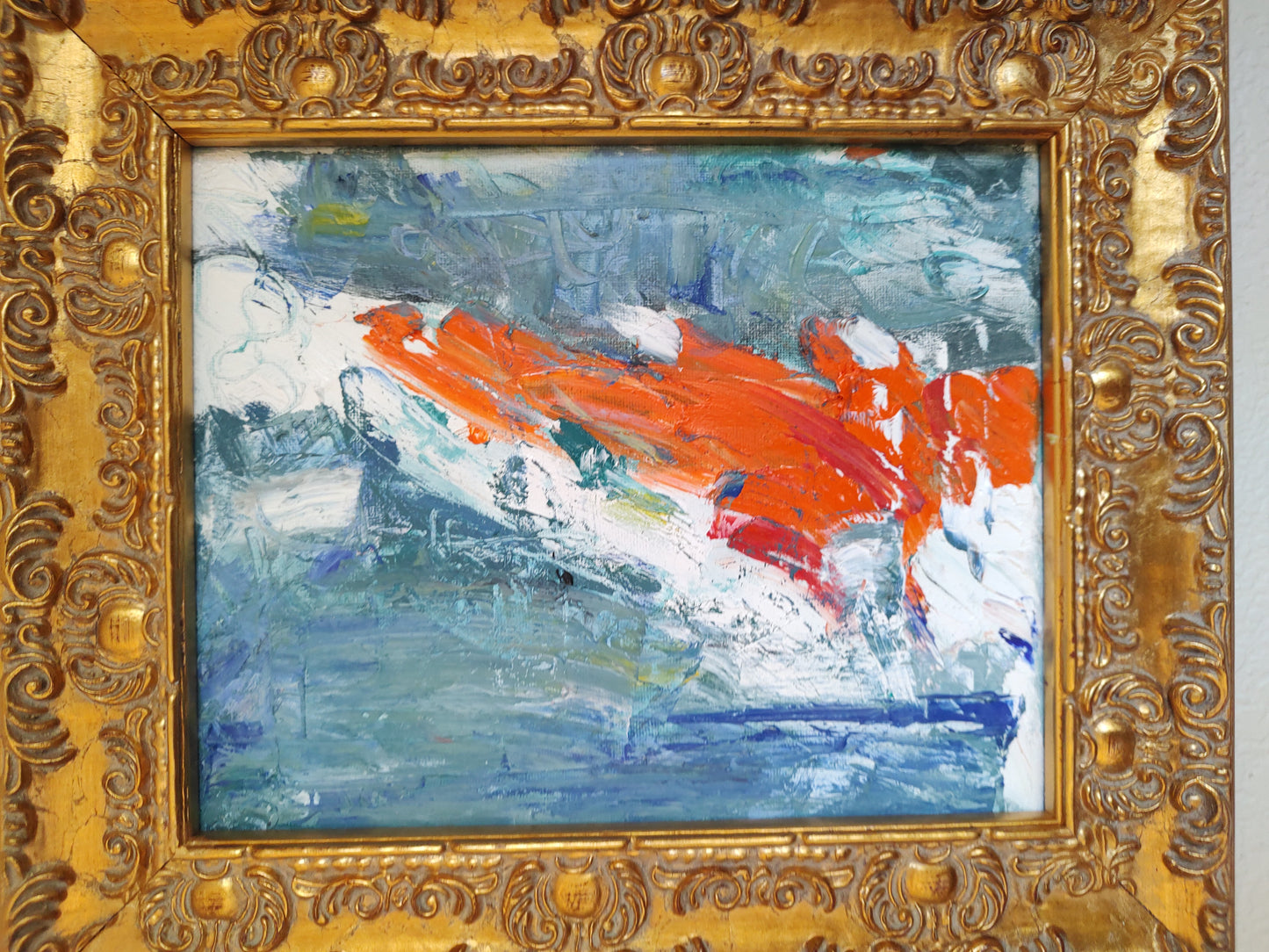 B   Mandarin Sky Strike 8 x 10 Oil on Canvas