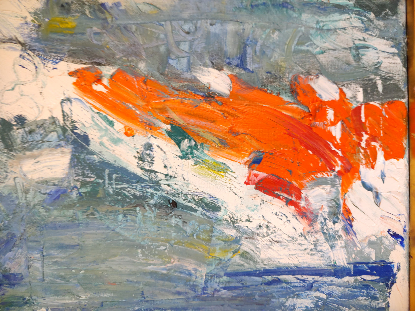 B   Mandarin Sky Strike 8 x 10 Oil on Canvas