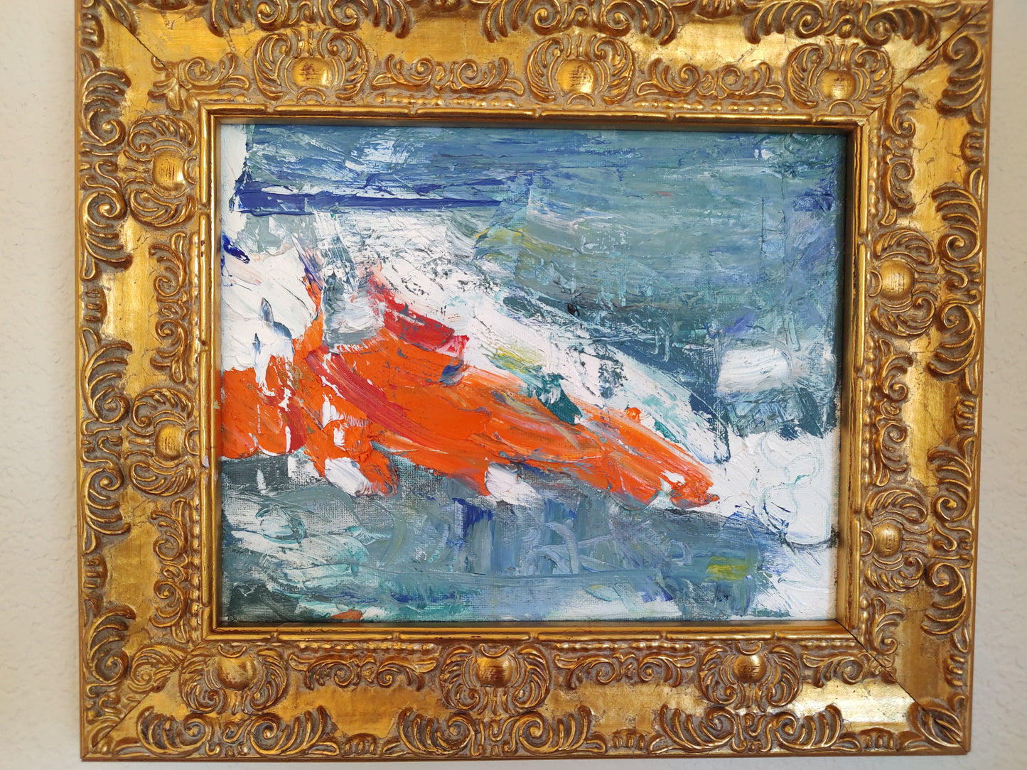 B   Mandarin Sky Strike 8 x 10 Oil on Canvas