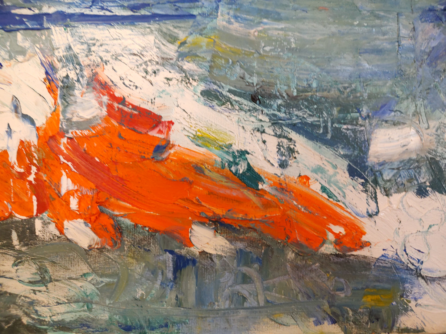 B   Mandarin Sky Strike 8 x 10 Oil on Canvas