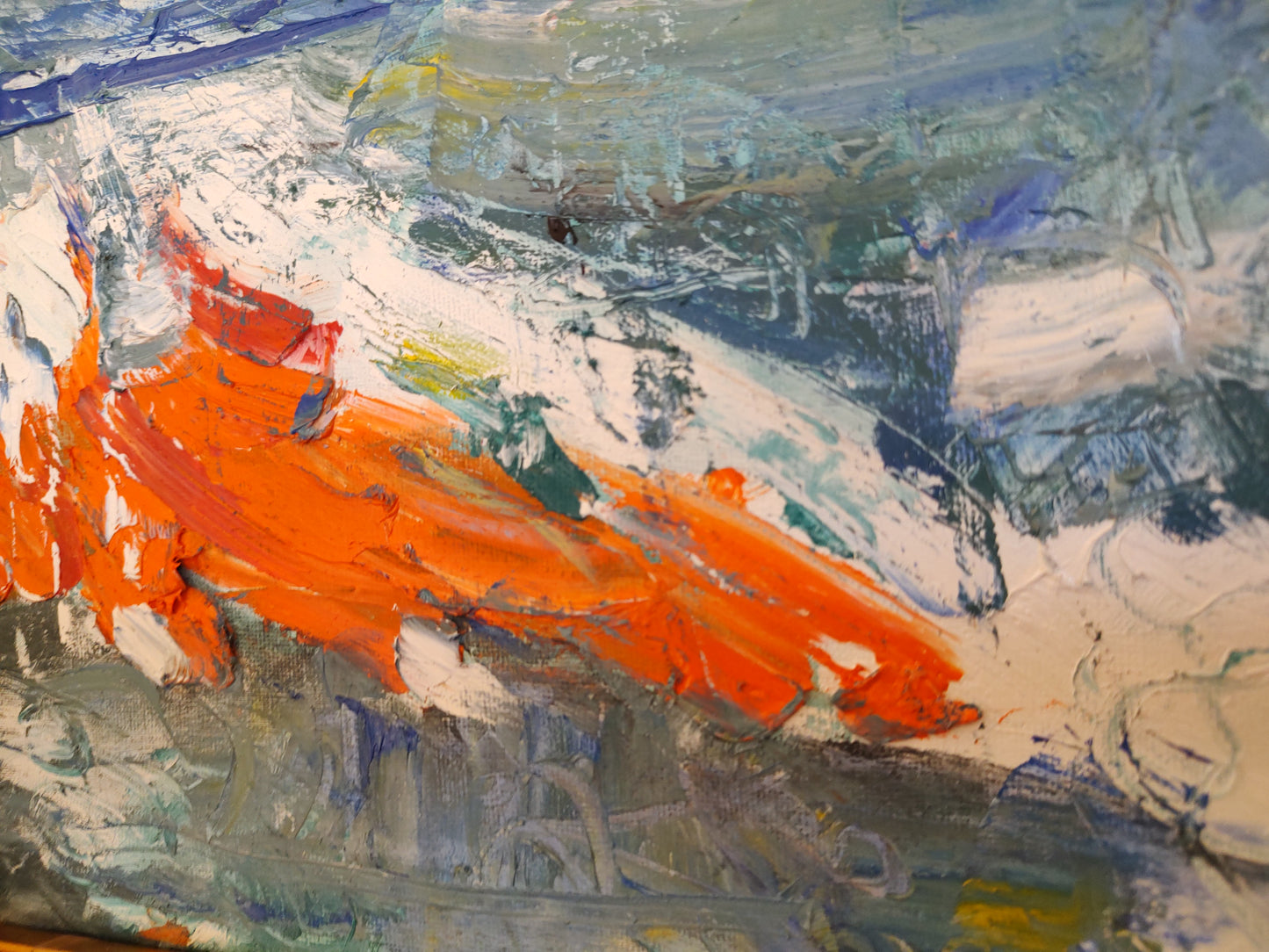B   Mandarin Sky Strike 8 x 10 Oil on Canvas