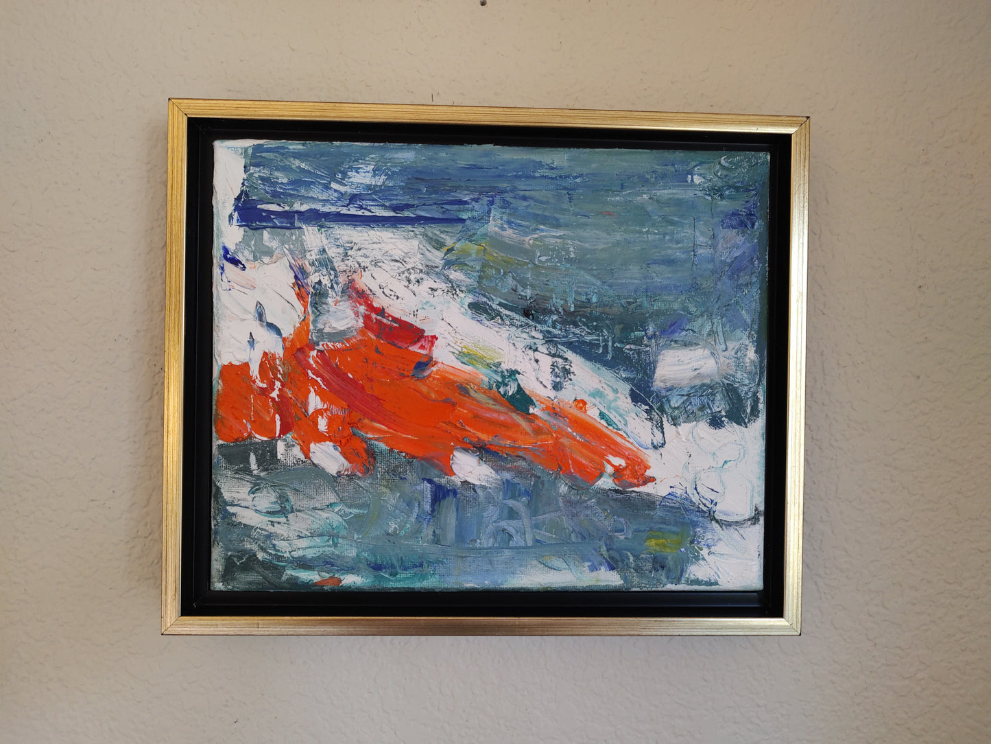 B   Mandarin Sky Strike 8 x 10 Oil on Canvas