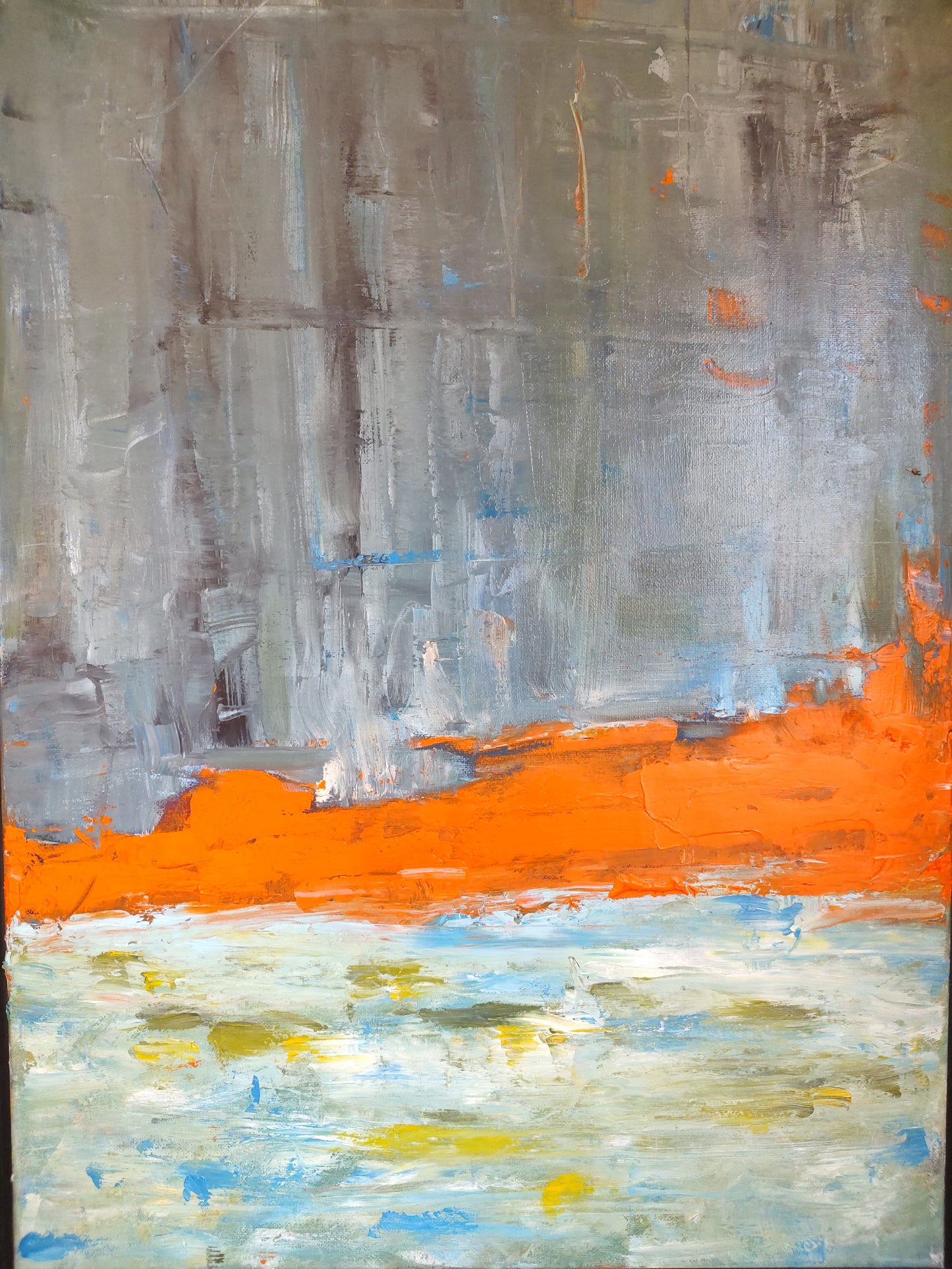 GOLDEN GATE CORAL BLAZE 8 x 24 Oil on Canvas