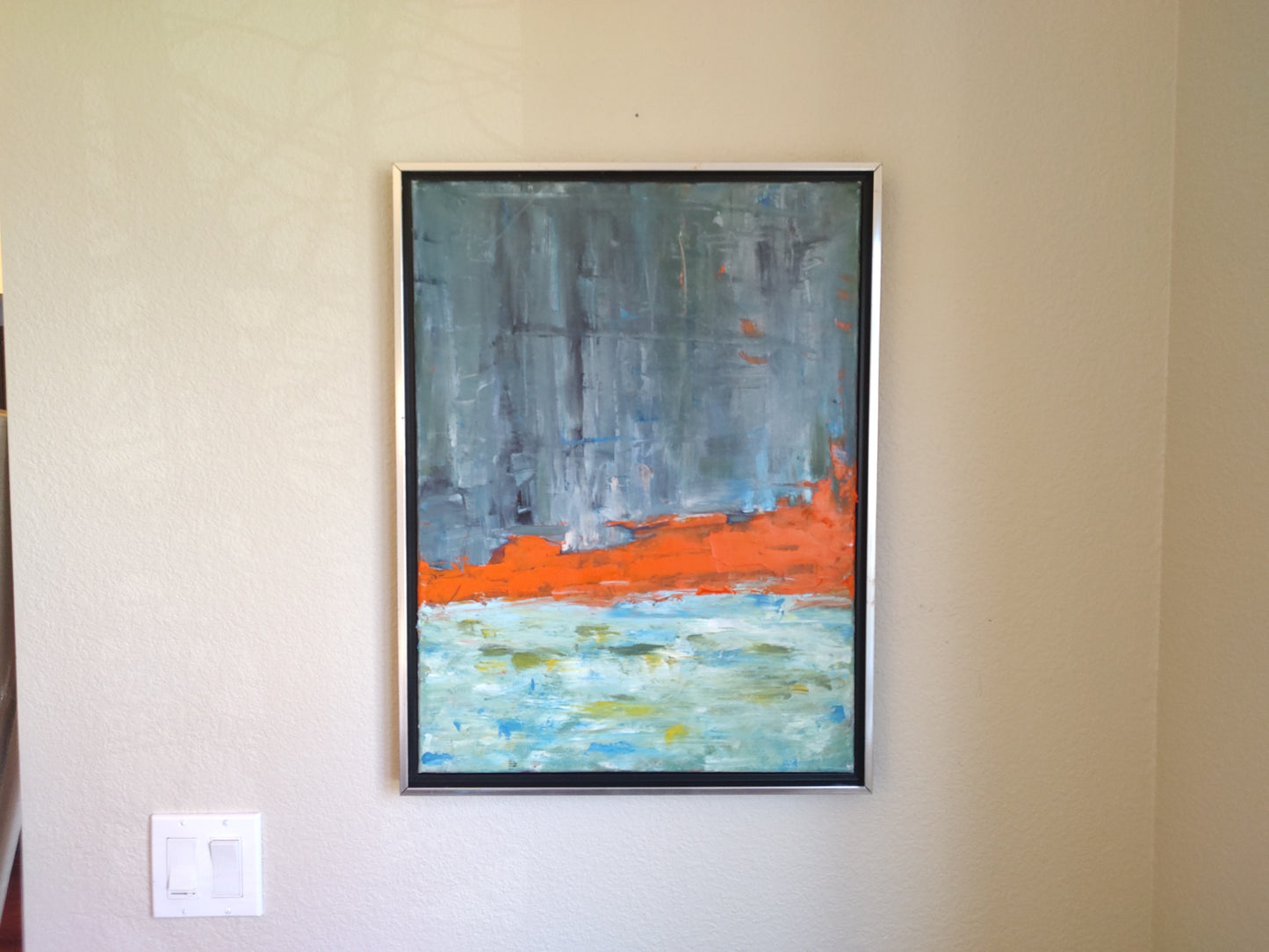 GOLDEN GATE CORAL BLAZE 8 x 24 Oil on Canvas