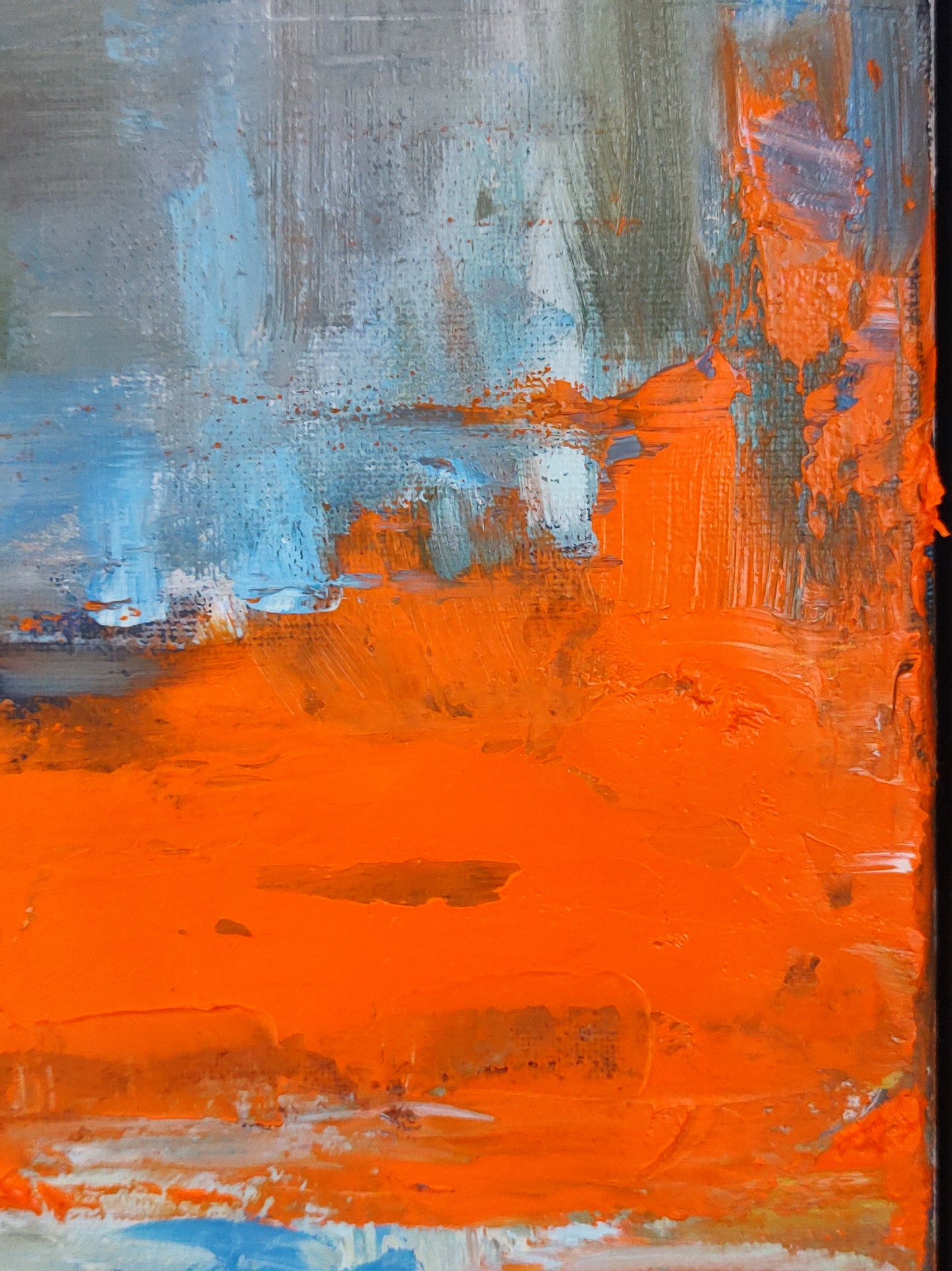 GOLDEN GATE CORAL BLAZE 8 x 24 Oil on Canvas