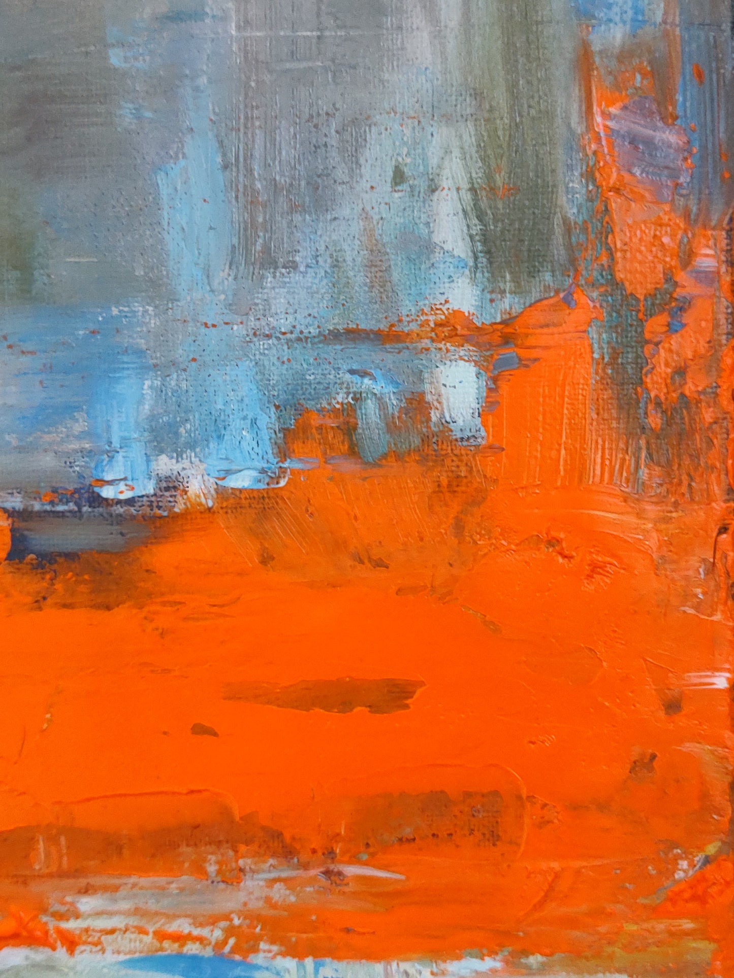 GOLDEN GATE CORAL BLAZE 8 x 24 Oil on Canvas