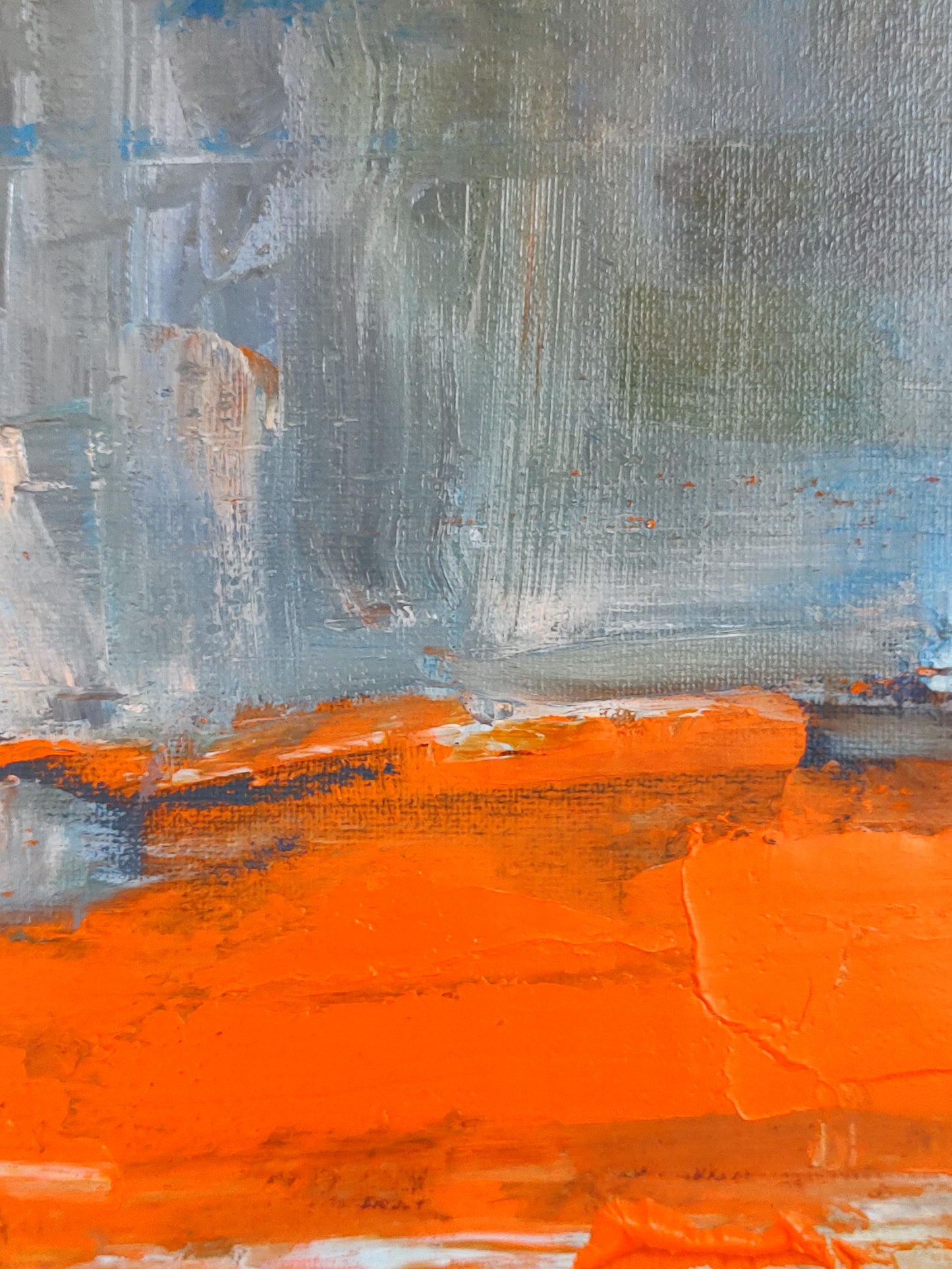 GOLDEN GATE CORAL BLAZE 8 x 24 Oil on Canvas