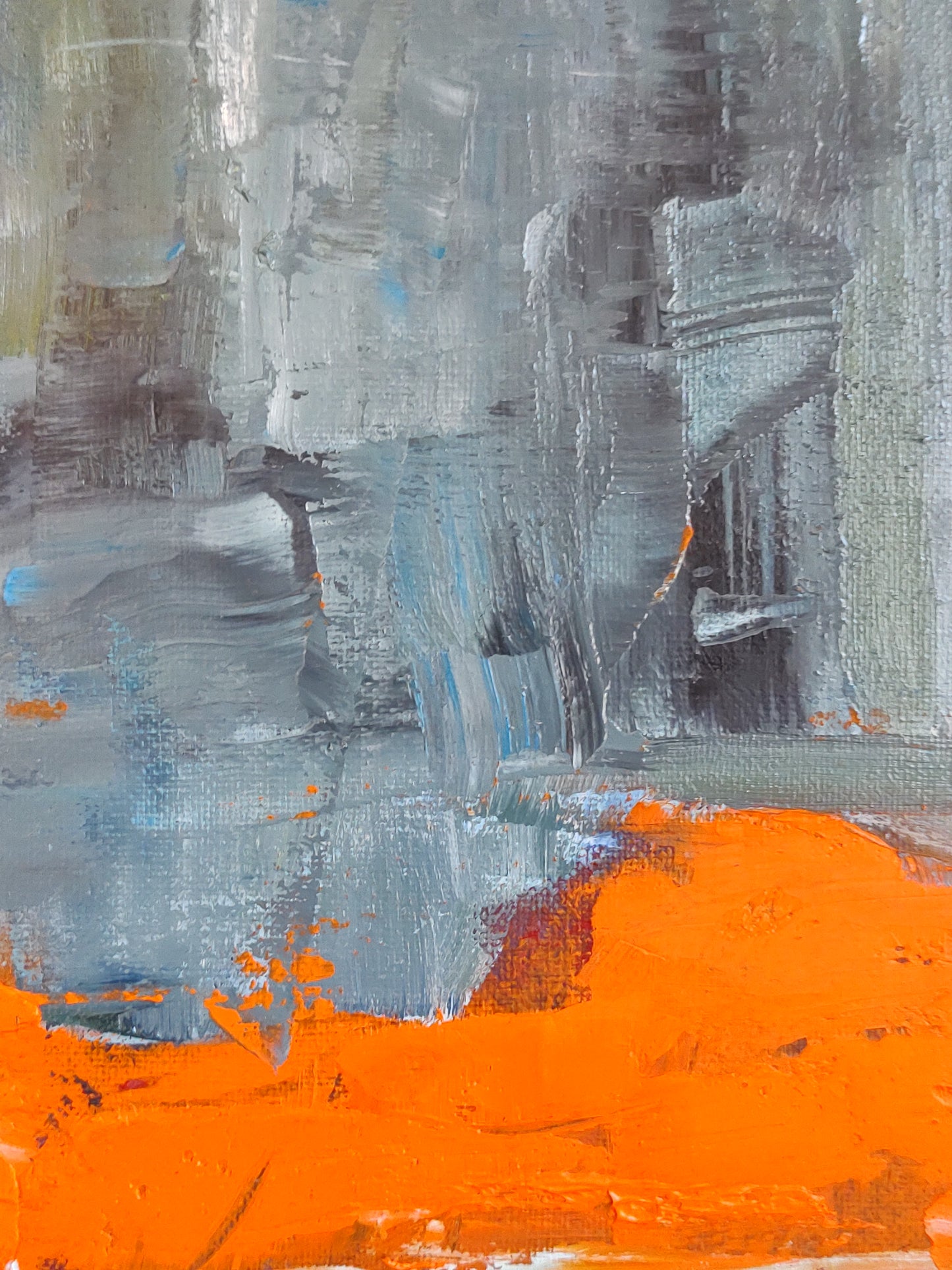 GOLDEN GATE CORAL BLAZE 8 x 24 Oil on Canvas