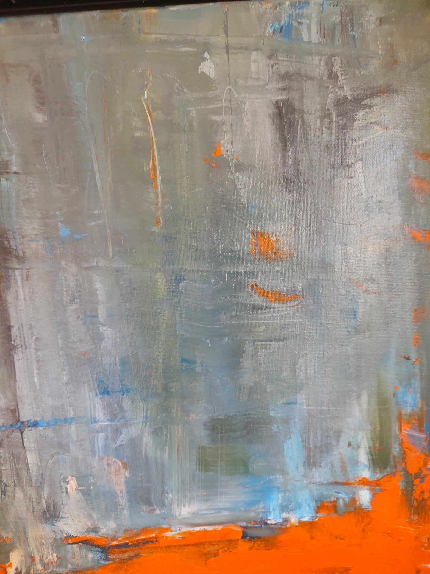 GOLDEN GATE CORAL BLAZE 8 x 24 Oil on Canvas