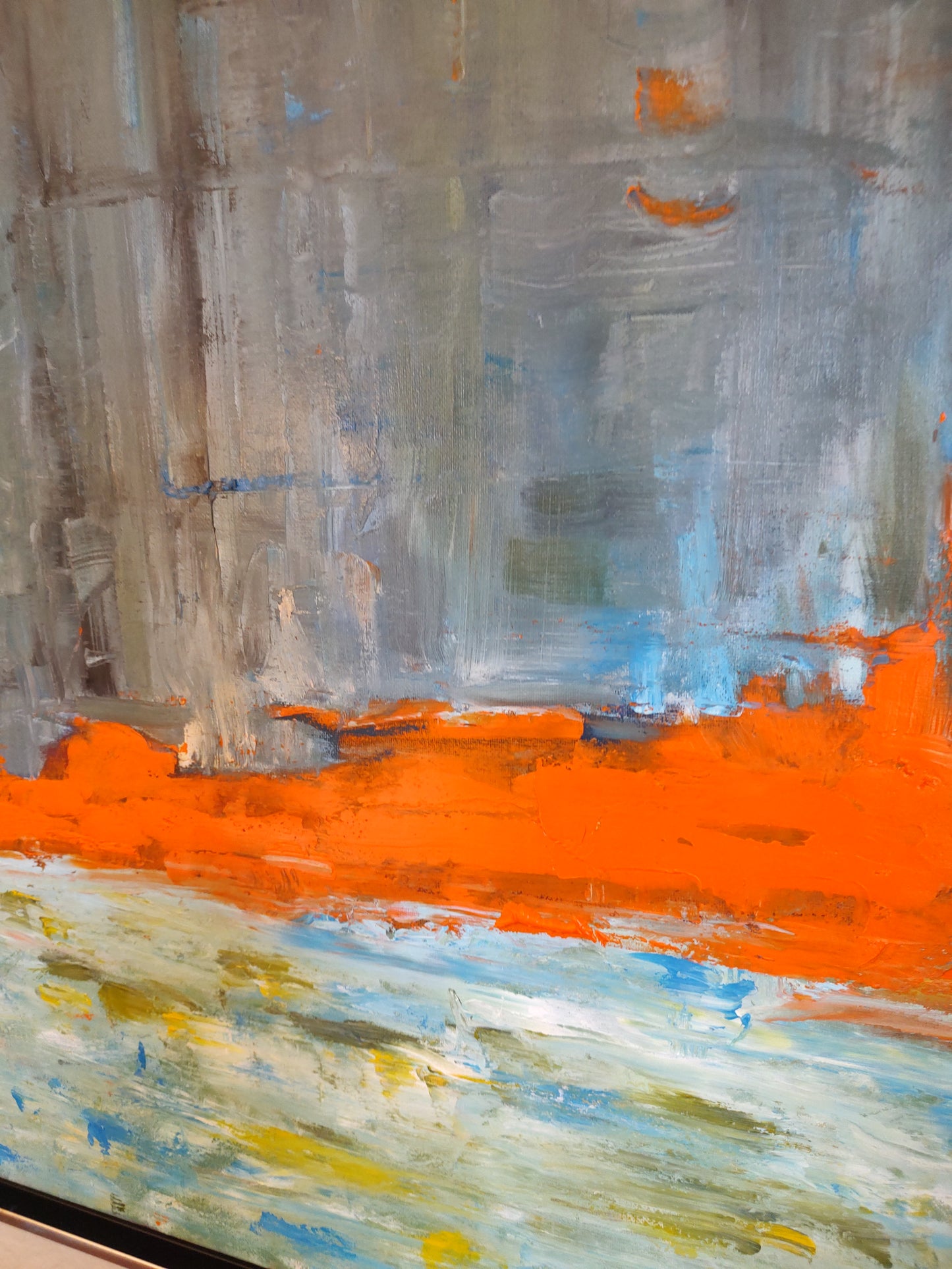 GOLDEN GATE CORAL BLAZE 8 x 24 Oil on Canvas