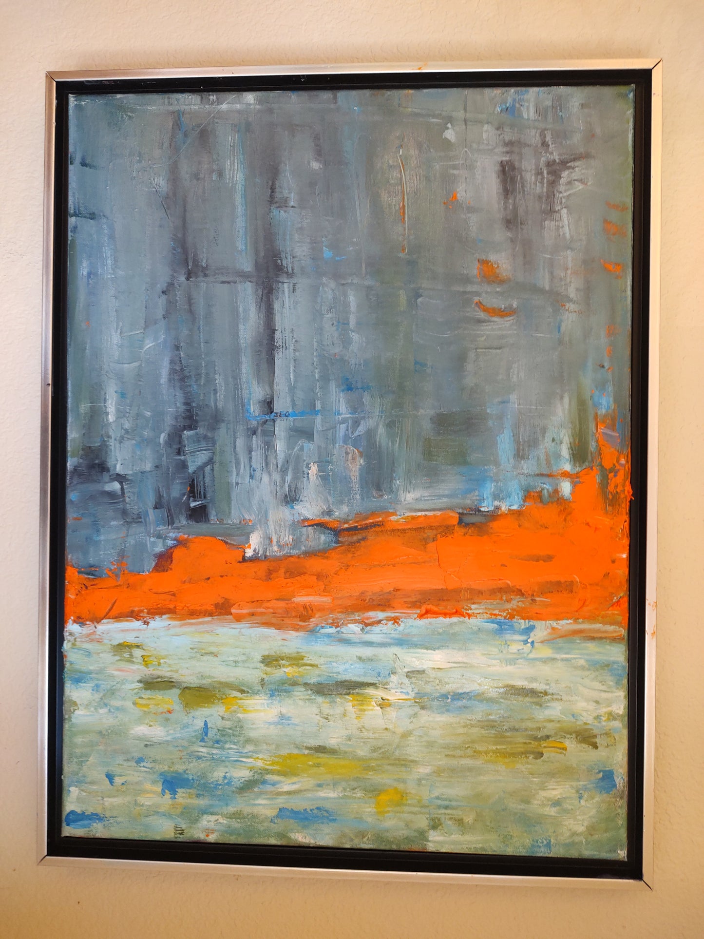 GOLDEN GATE CORAL BLAZE 8 x 24 Oil on Canvas