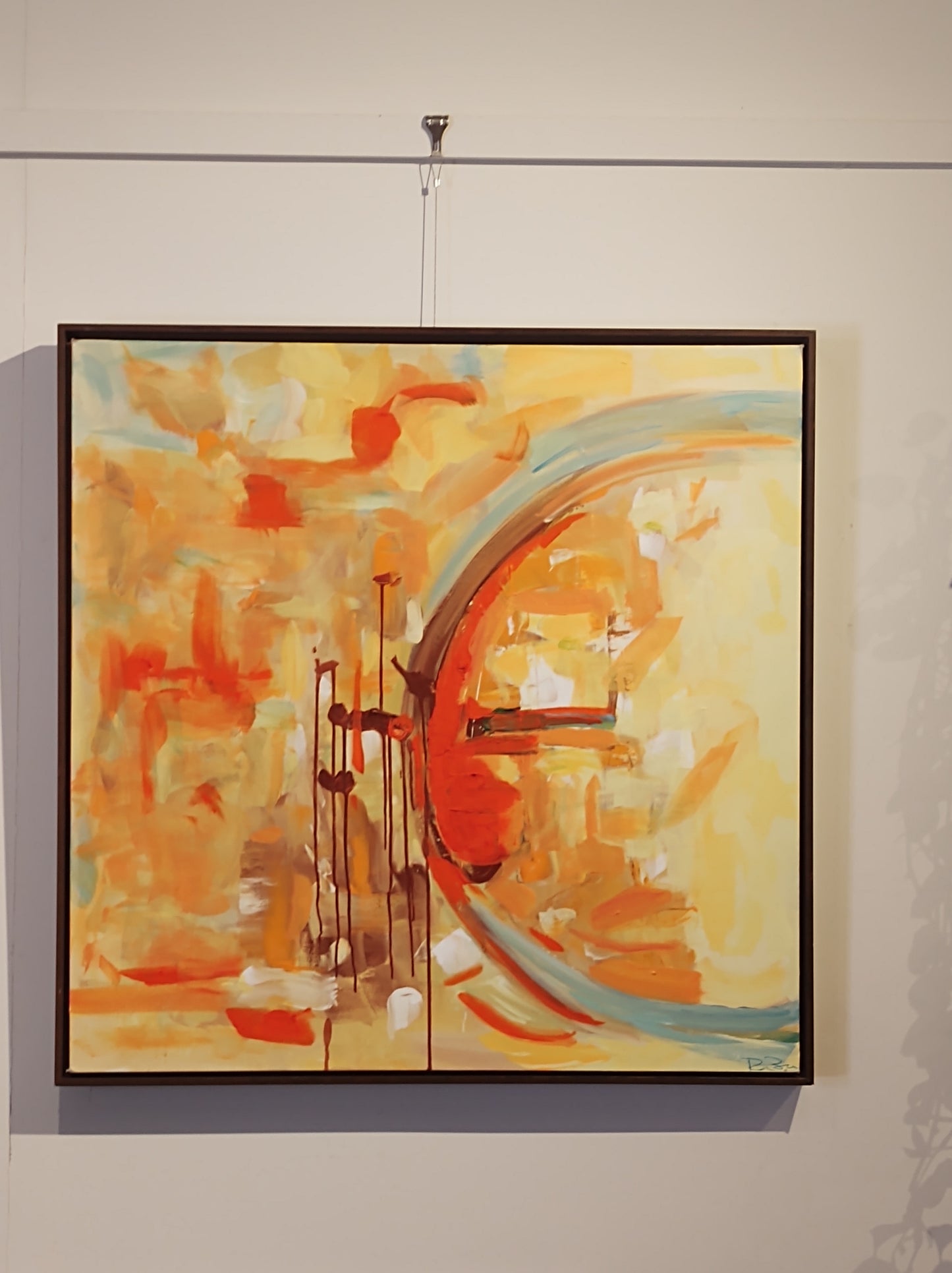 B Chardonnay Refraction - 36x36 - Mixed Media - Gallery Exhibit