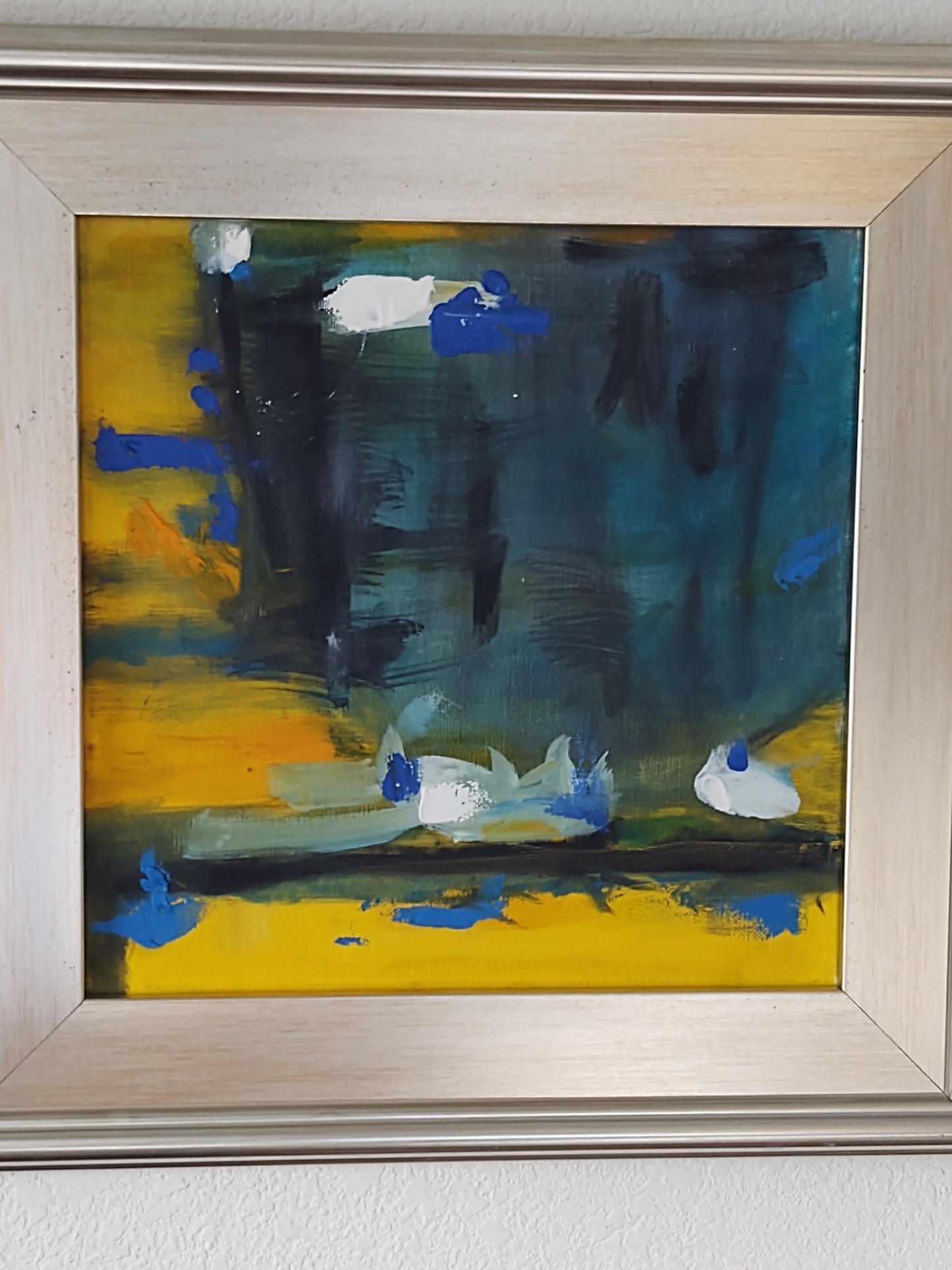 G 007 Bond's Blues II (pair) 12 x 12 Canvas on Oil Gallery Exhibit