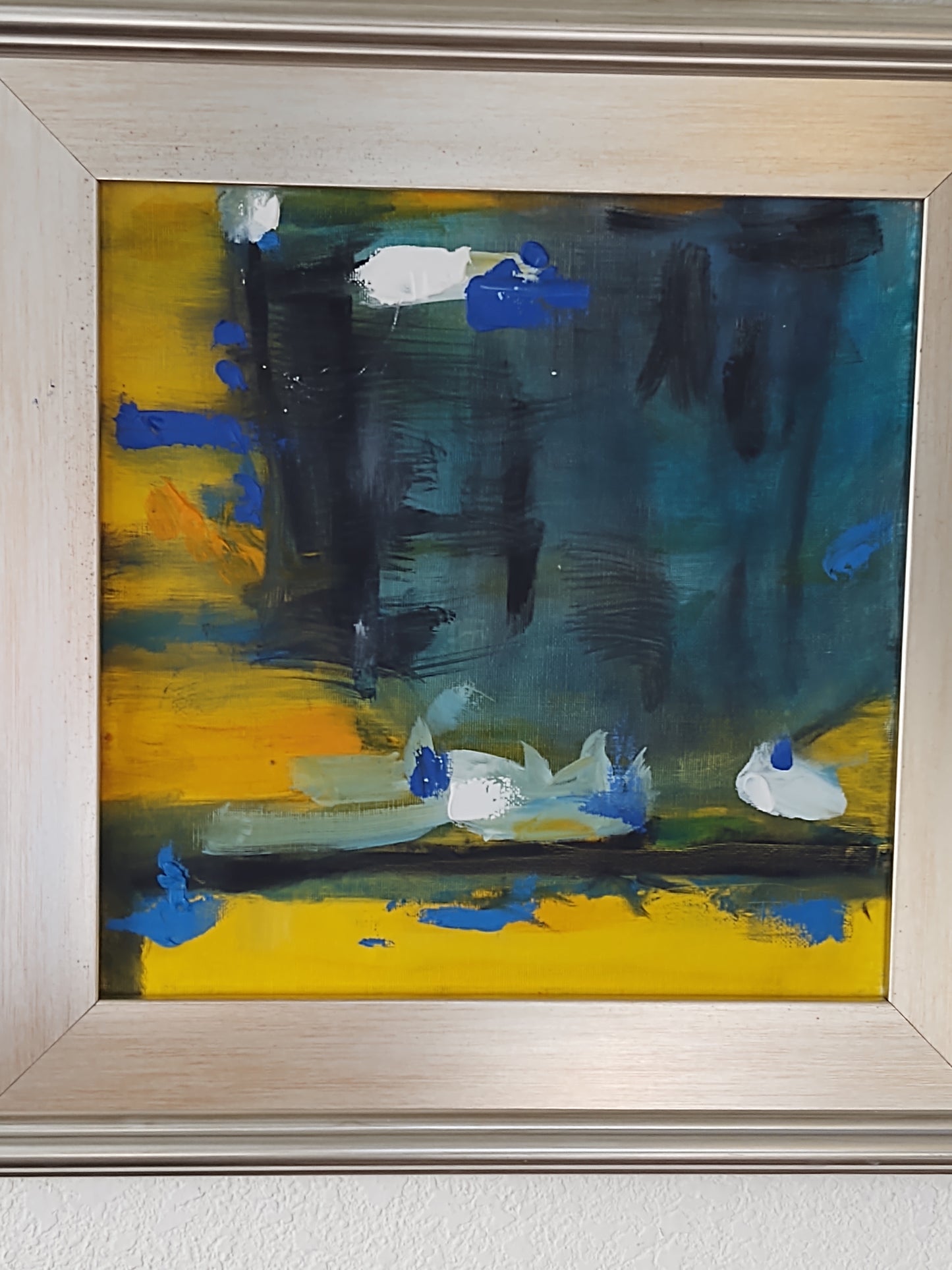 G 007 Bond's Blues II (pair) 12 x 12 Canvas on Oil Gallery Exhibit
