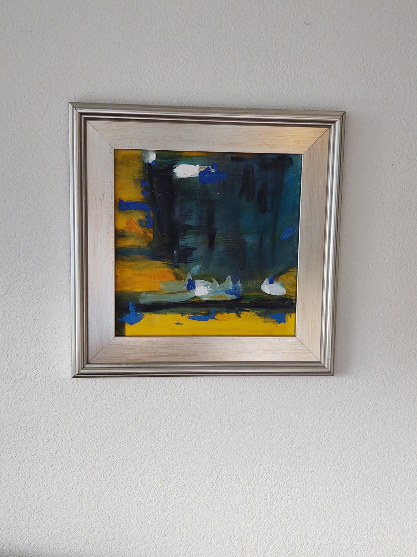 G 007 Bond's Blues II (pair) 12 x 12 Canvas on Oil Gallery Exhibit