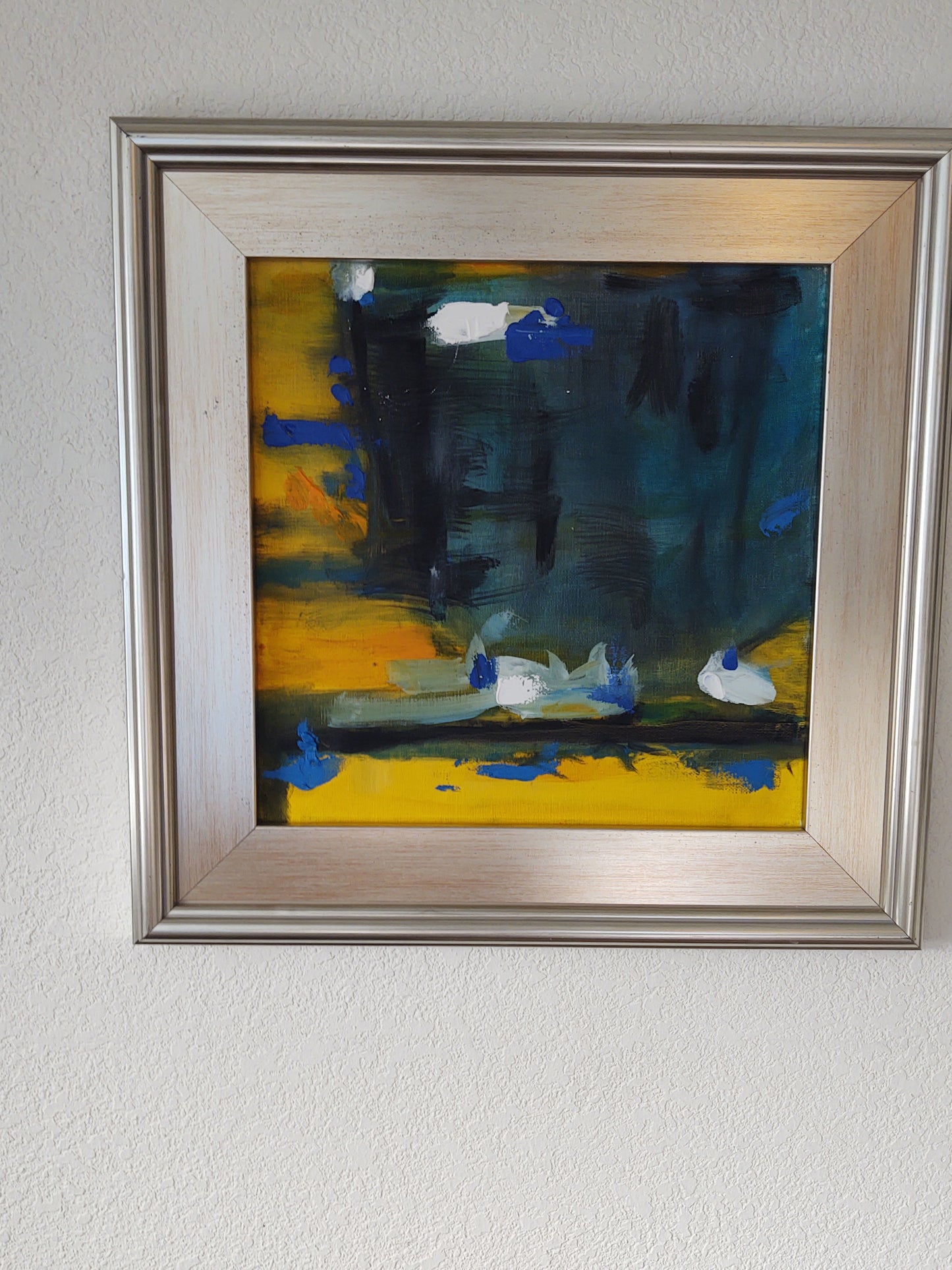 G 007 Bond's Blues II (pair) 12 x 12 Canvas on Oil Gallery Exhibit