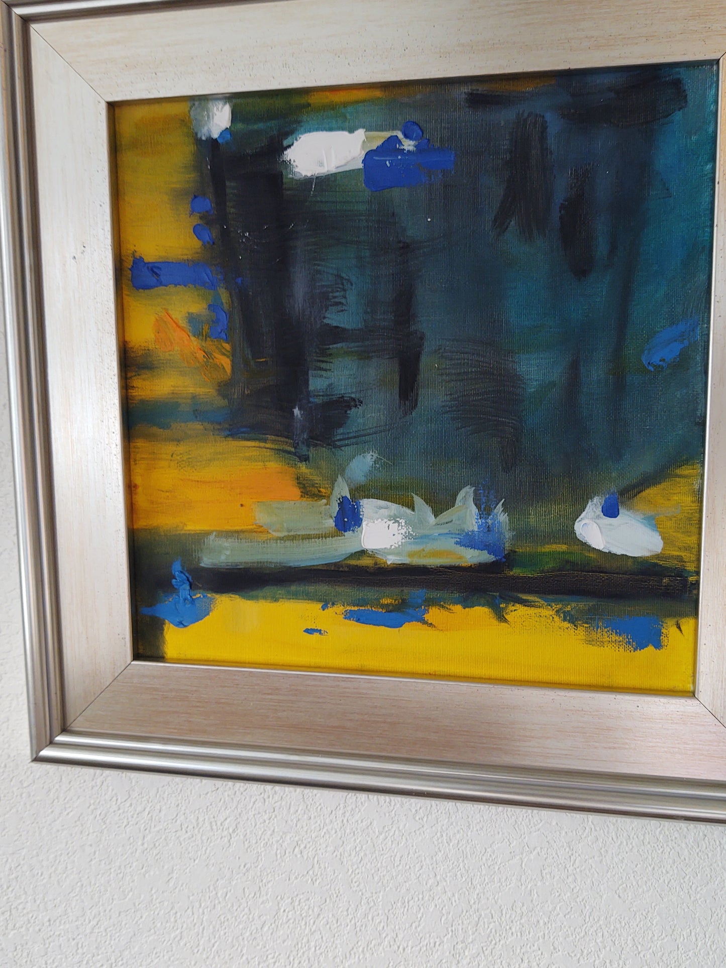 G 007 Bond's Blues II (pair) 12 x 12 Canvas on Oil Gallery Exhibit