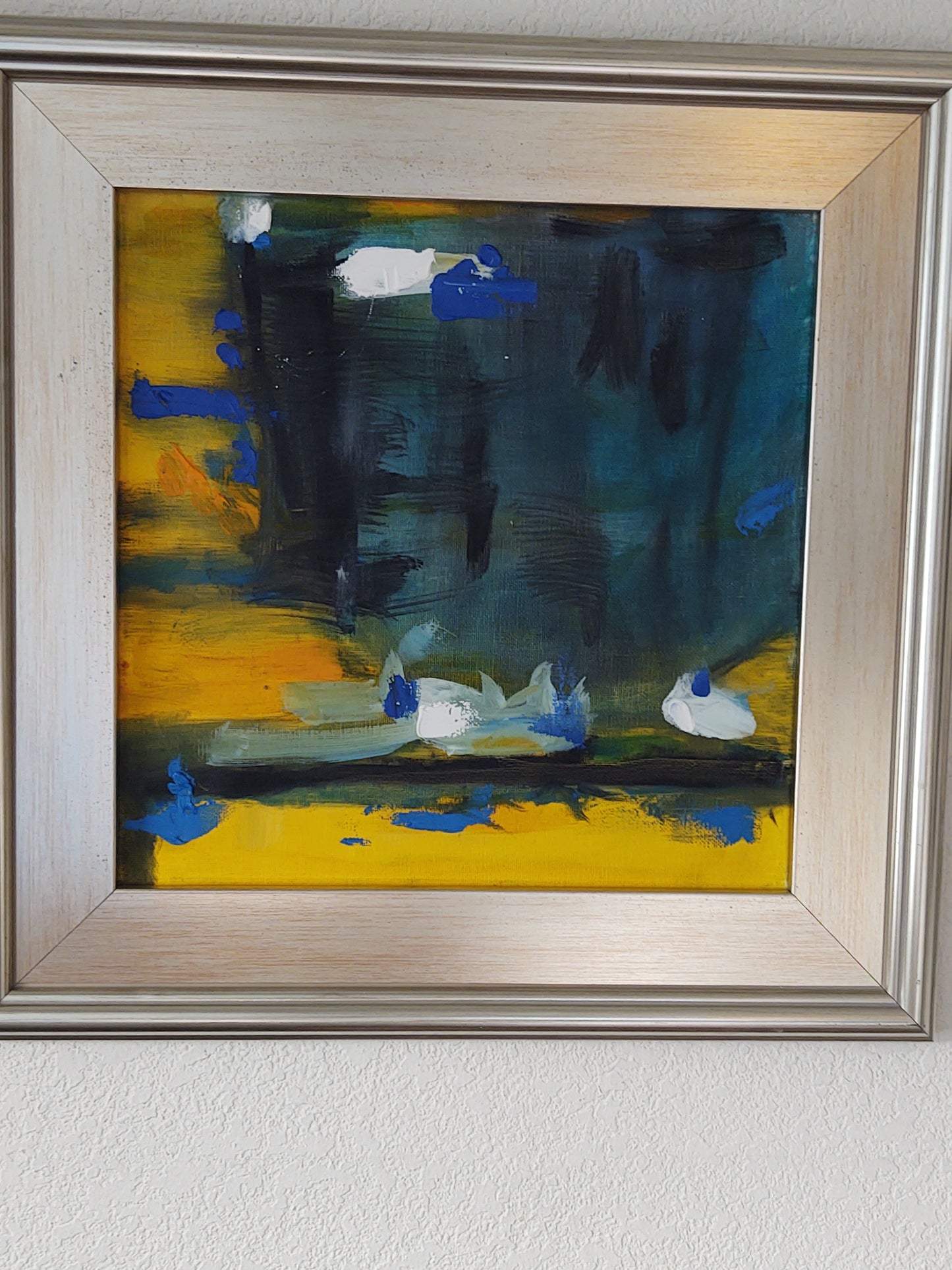 G 007 Bond's Blues II (pair) 12 x 12 Canvas on Oil Gallery Exhibit