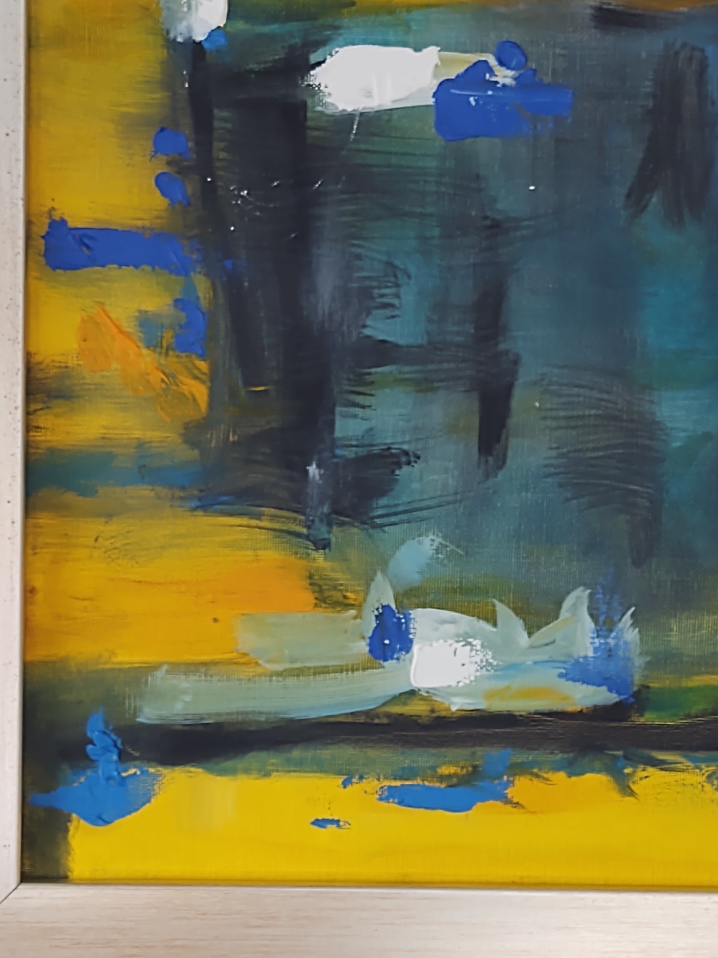 G 007 Bond's Blues II (pair) 12 x 12 Canvas on Oil Gallery Exhibit