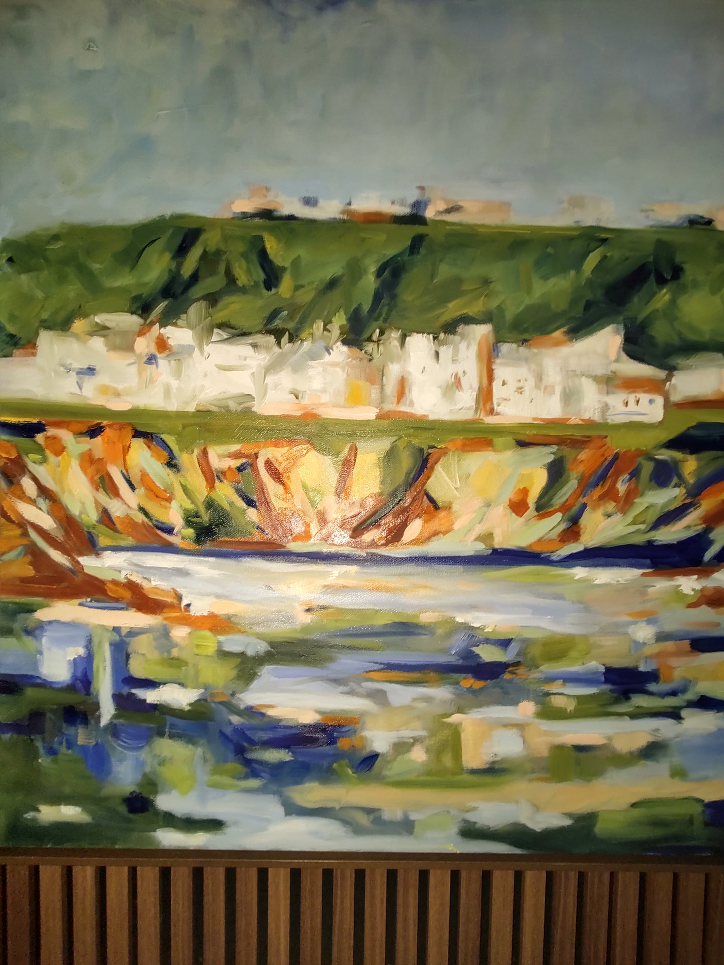 PA- DILLON BEACH-OCEANA FROM THE SEA 36 x 36 Oil on Canvas GALLERY EXHIBIT