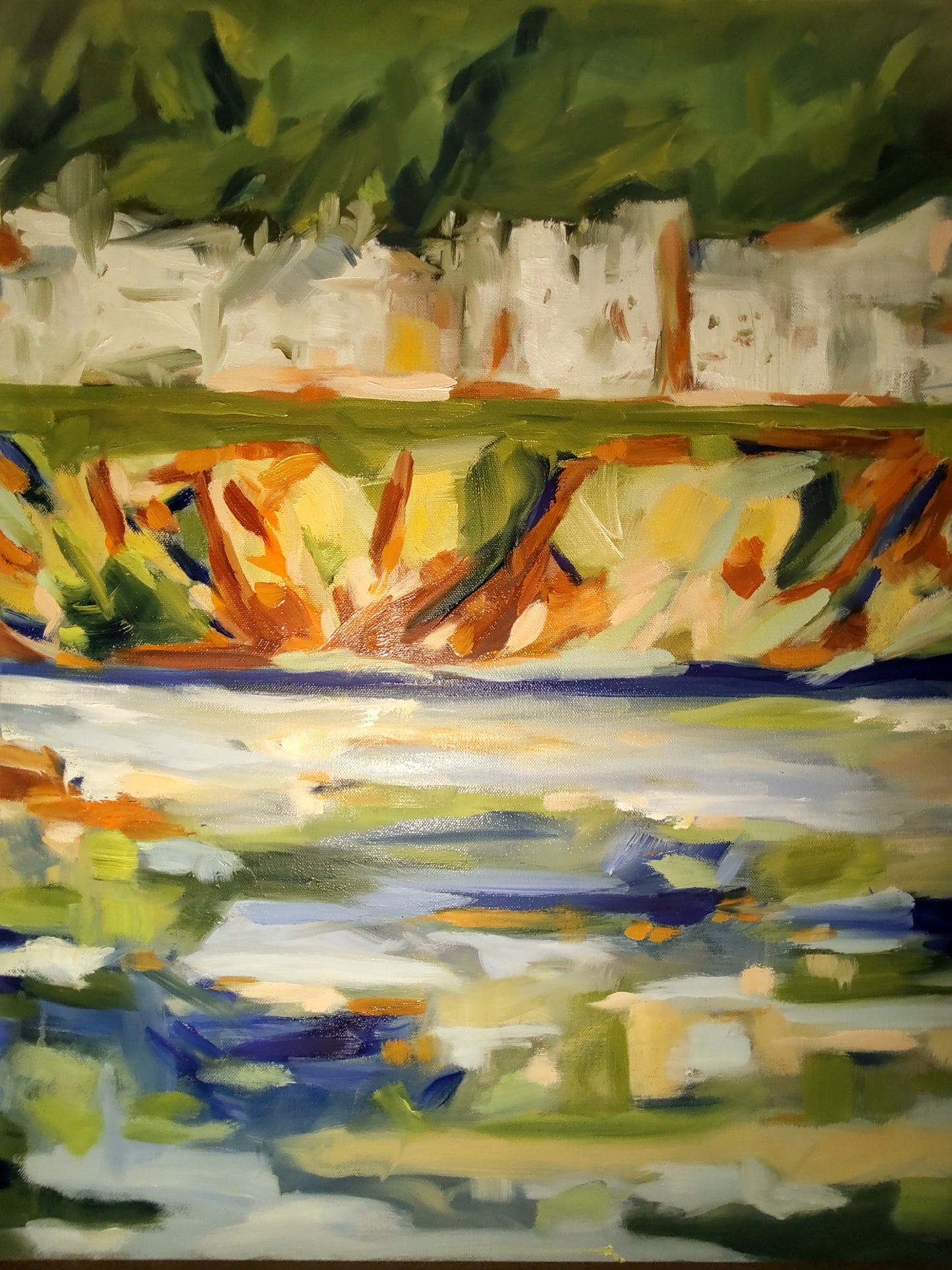 PA- DILLON BEACH-OCEANA FROM THE SEA 36 x 36 Oil on Canvas GALLERY EXHIBIT