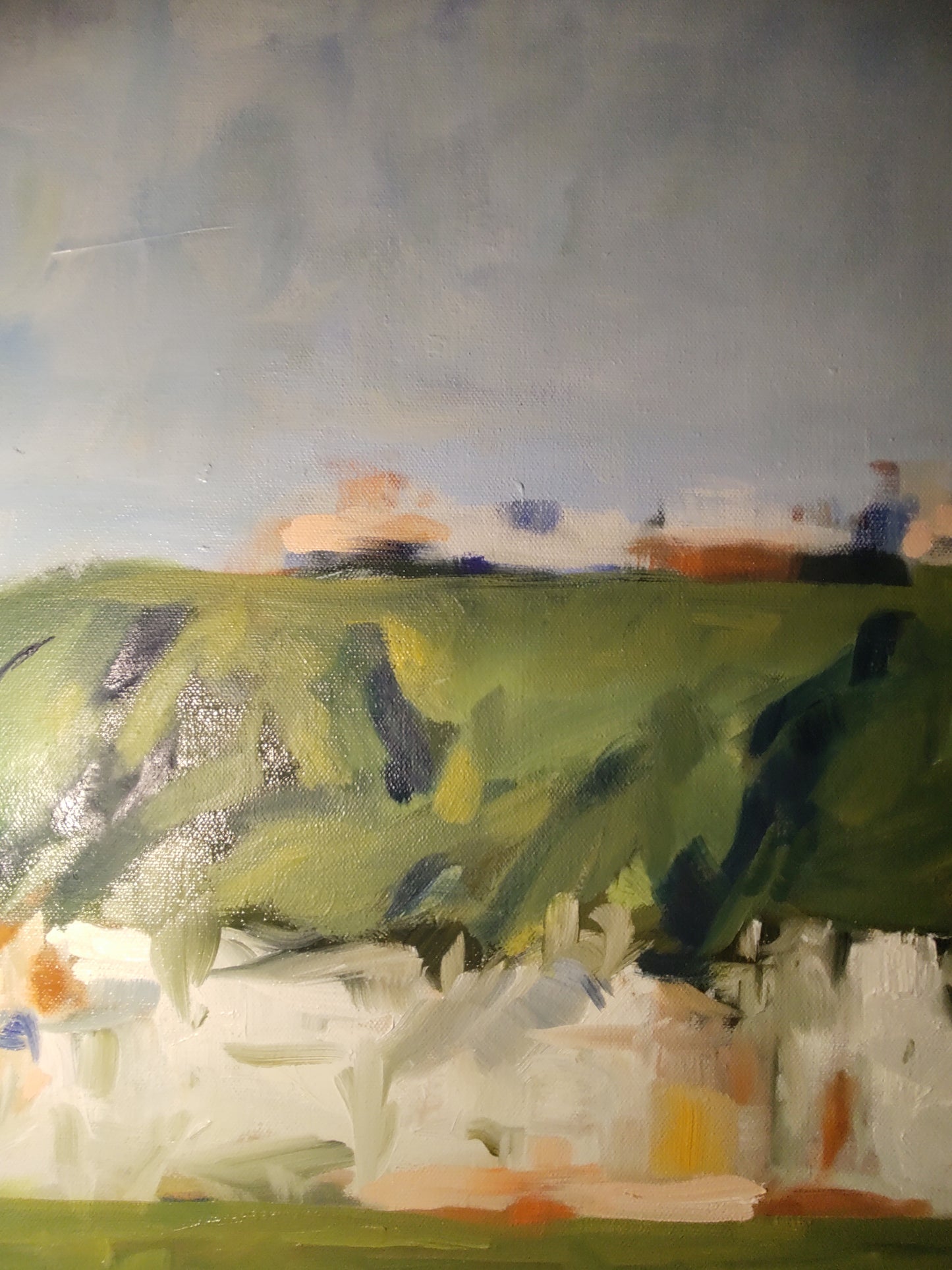 PA- DILLON BEACH-OCEANA FROM THE SEA 36 x 36 Oil on Canvas GALLERY EXHIBIT