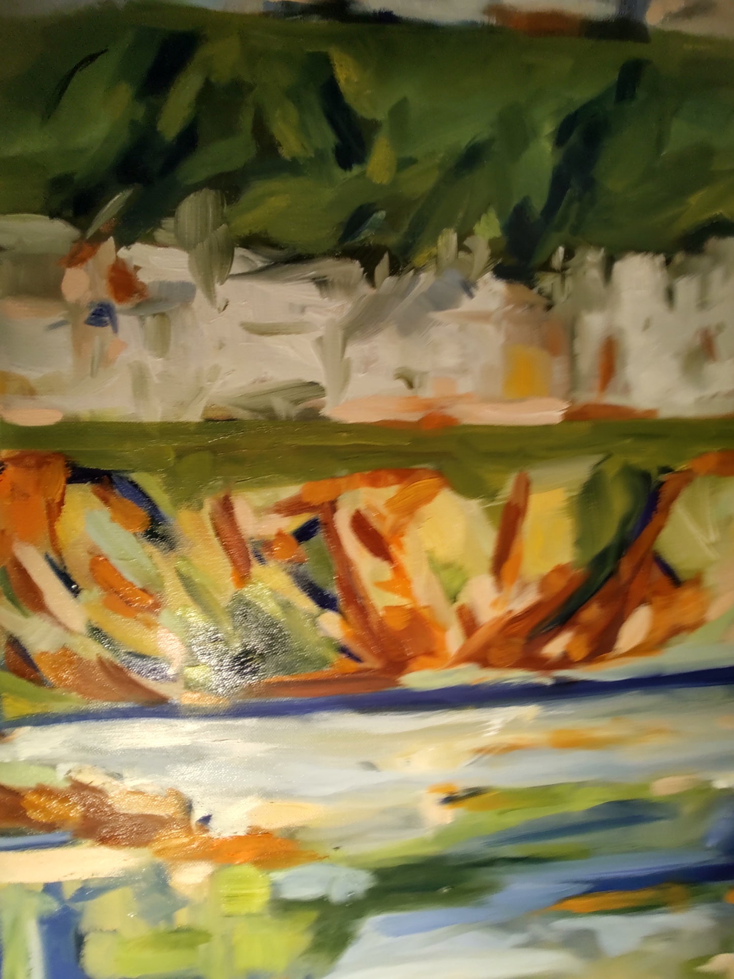 PA- DILLON BEACH-OCEANA FROM THE SEA 36 x 36 Oil on Canvas GALLERY EXHIBIT